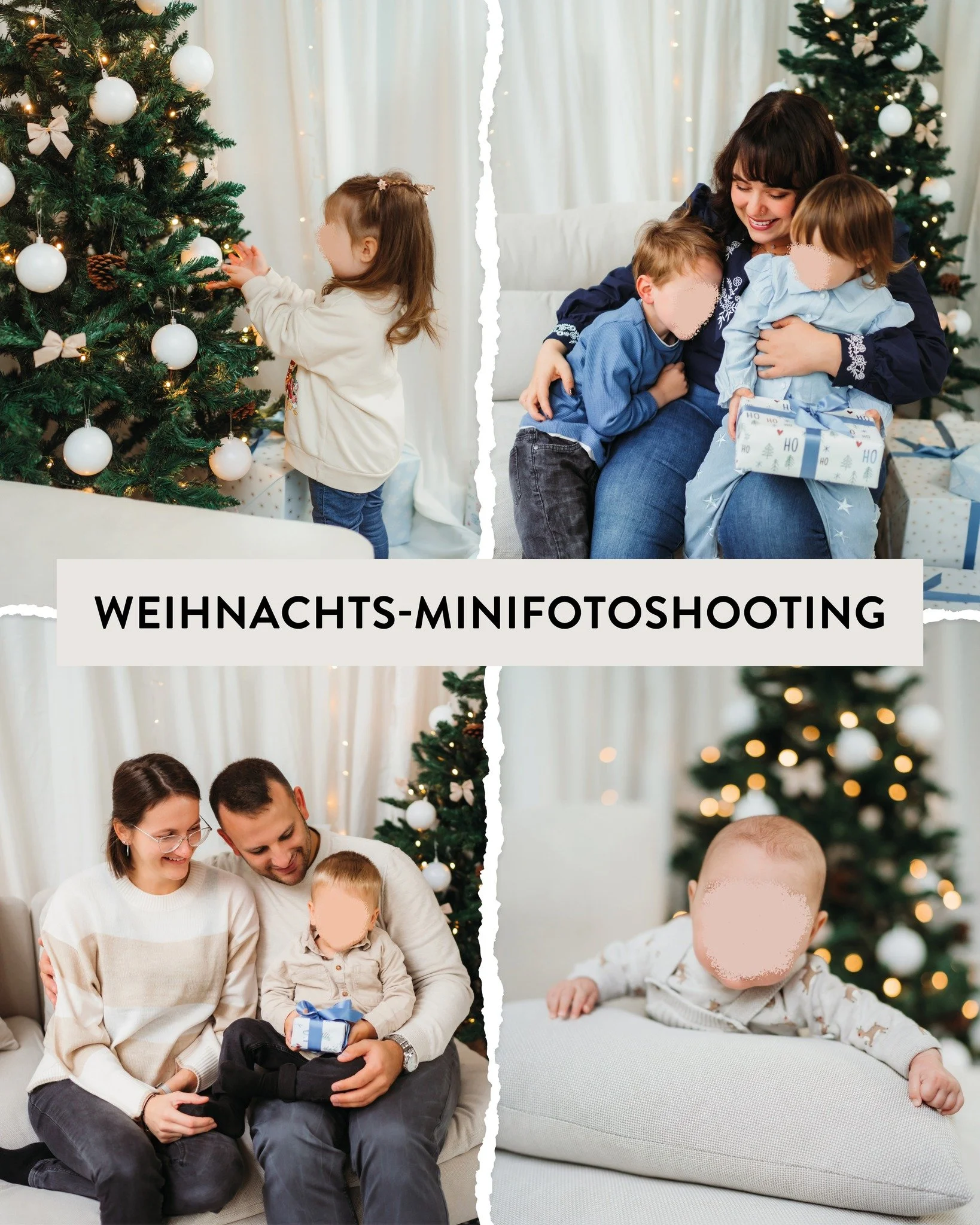 Die Feiertage stehen bald vor der T&uuml;r &ndash; daher ist jetzt die Gelegenheit f&uuml;r weihnachtliche Fotos. Perfekt als Geschenk oder Gru&szlig;karte! 🎁 Buche einen Termin f&uuml;r den 16. November zu 169&euro; (inkl. 3 bearbeitete Fotos) und 