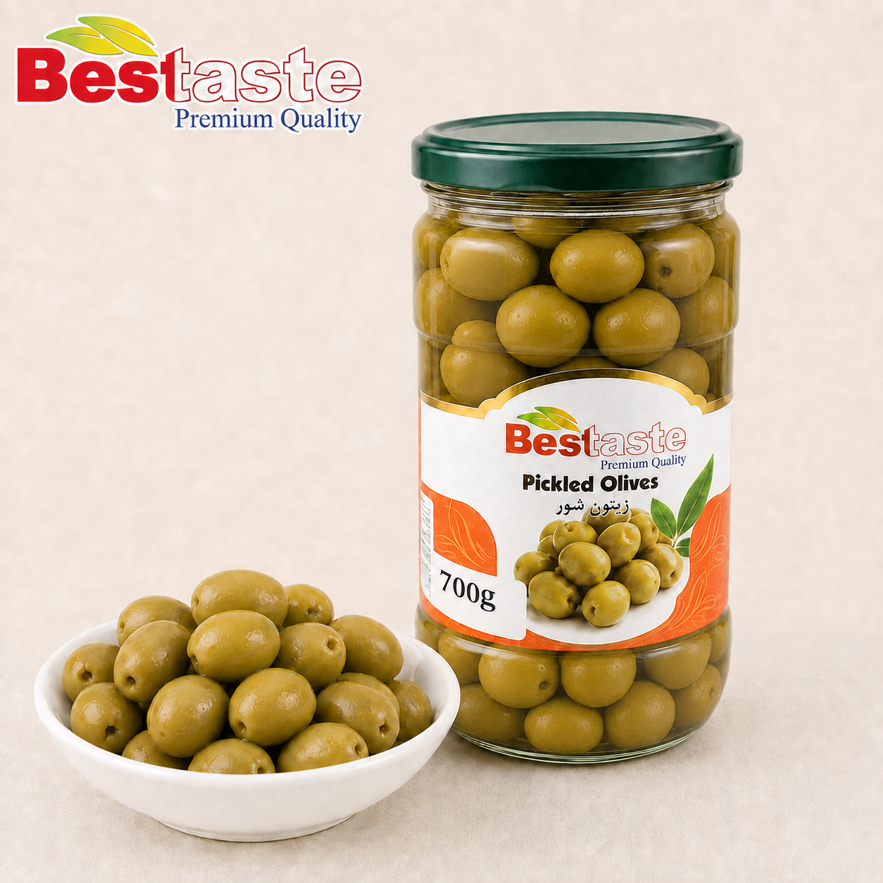 Pickled Green Olives