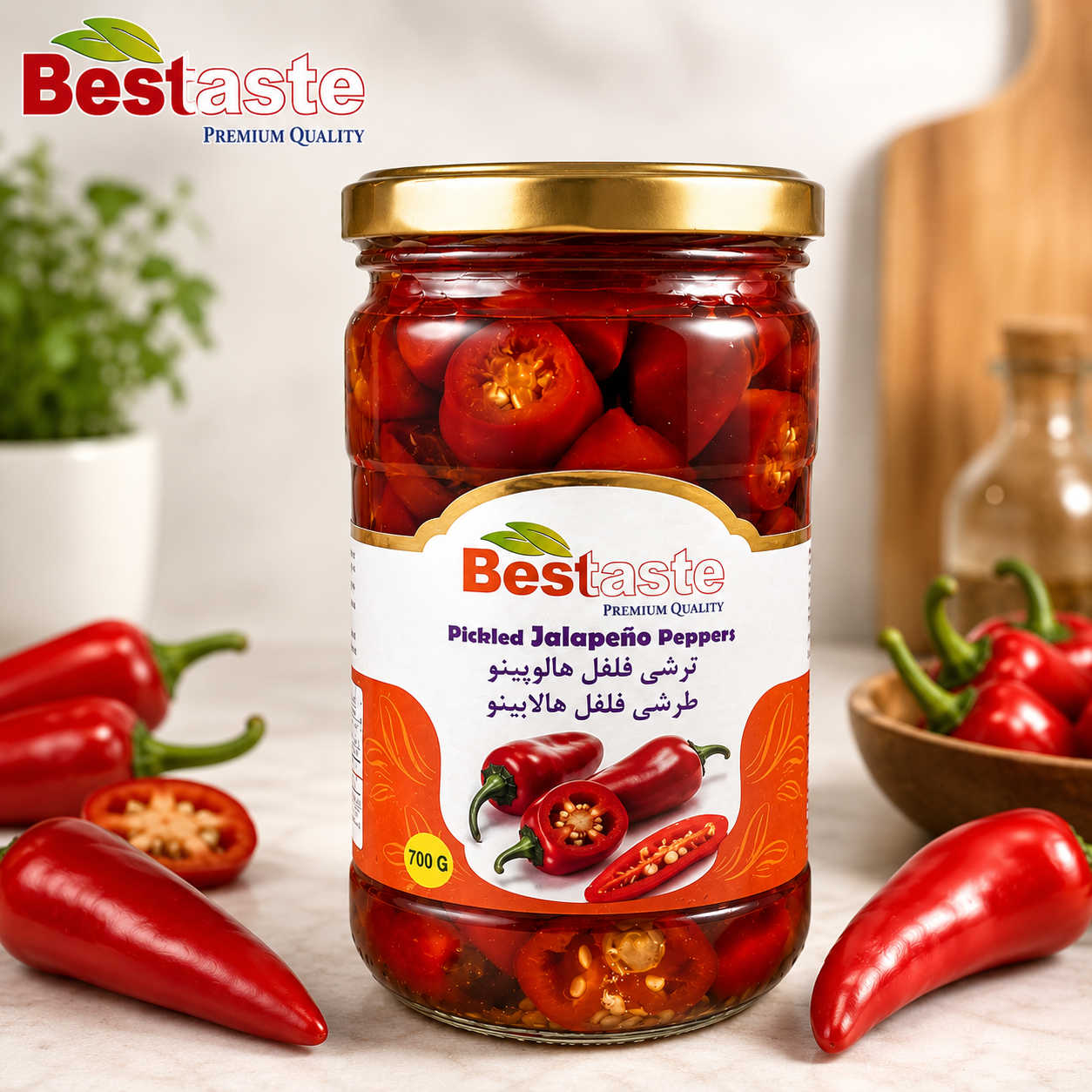 Red Jalapeno Peppers Pickled