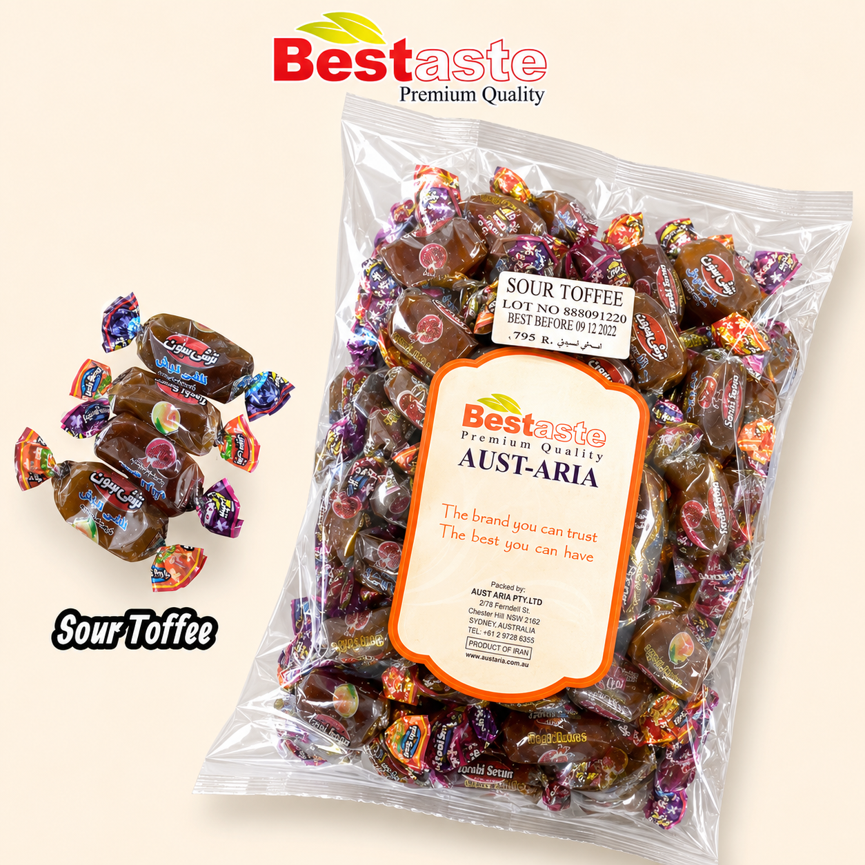 Fruit Roll Sour Toffee