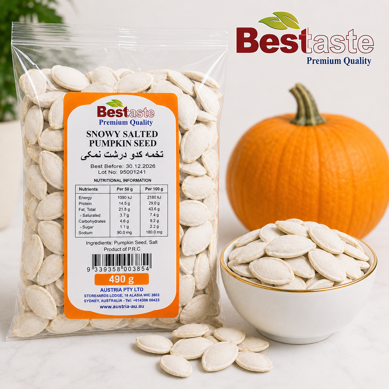 Snowy Salted Seed Pumpkin