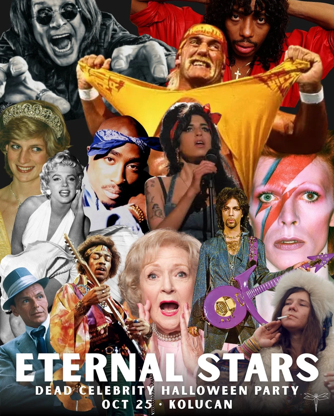 This is your reminder to start brainstorming costumes. The vibe is dead celebrity. Pay tribute to your favorite icons in the most fun way possible. October 25 will be here before you know it. 
We’re also excited to announce a partnership with