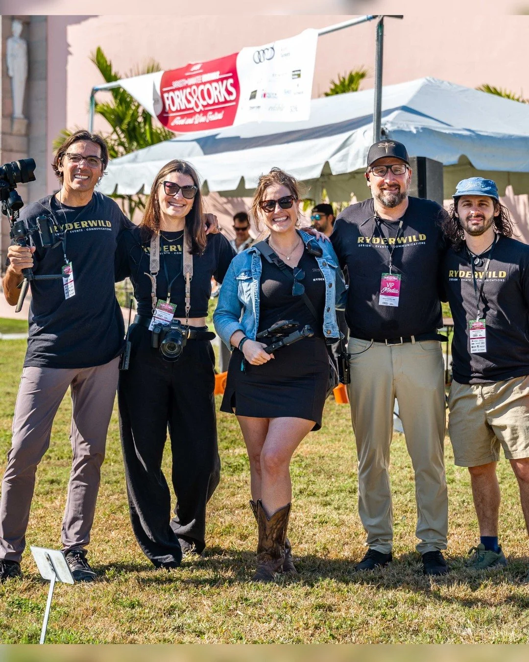 One small slice of the Ryderwild team saddled up for this year's Forks &amp; Corks.

Huge thanks to the creative forces you see here, and to the team members not pictured who have been helping with overall communications, visual storytelling, capturi