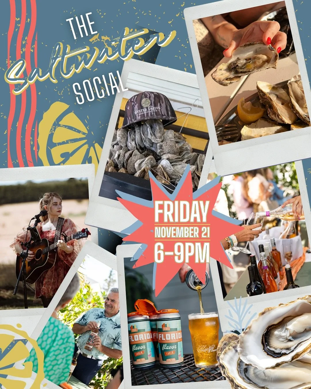 Just 6 DAYS &lsquo;til the most fun you can have before the holiday madness sets in.⚡️

Kick off Thanksgiving week with a party in support of Oyster Boys Conservation. We&rsquo;re gathering at Harry&rsquo;s on Longboat from 6-9 next Friday, November 