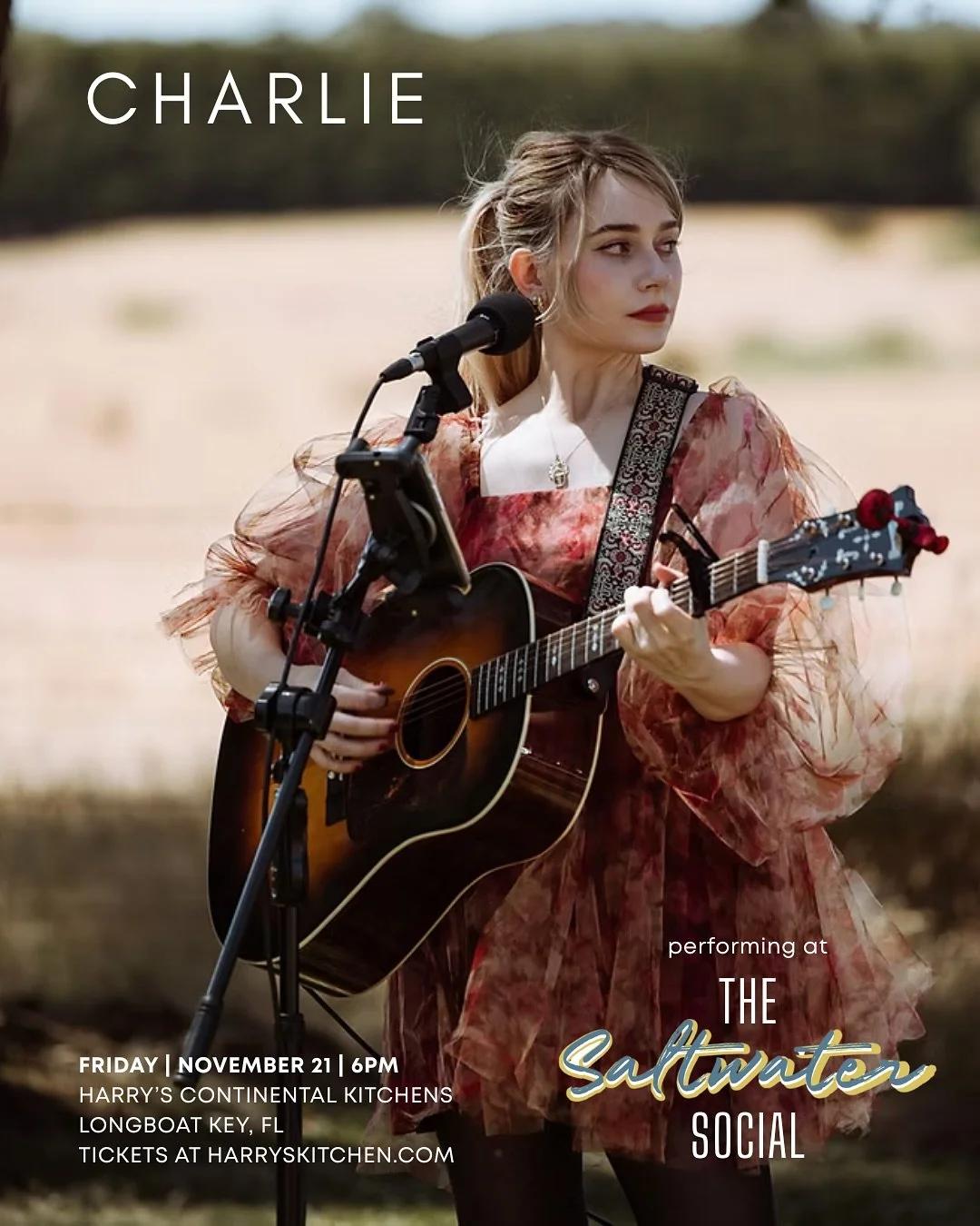 Very excited to have @charlzinsta with us at the #SaltwaterSocial on November 21. 

Swipe to learn more, and tap to hear the song that led me to her!

\\\\\ ABOUT THE EVENT

Things to expect that night:
&bull; sample more than 20 wines
&bull; tasting