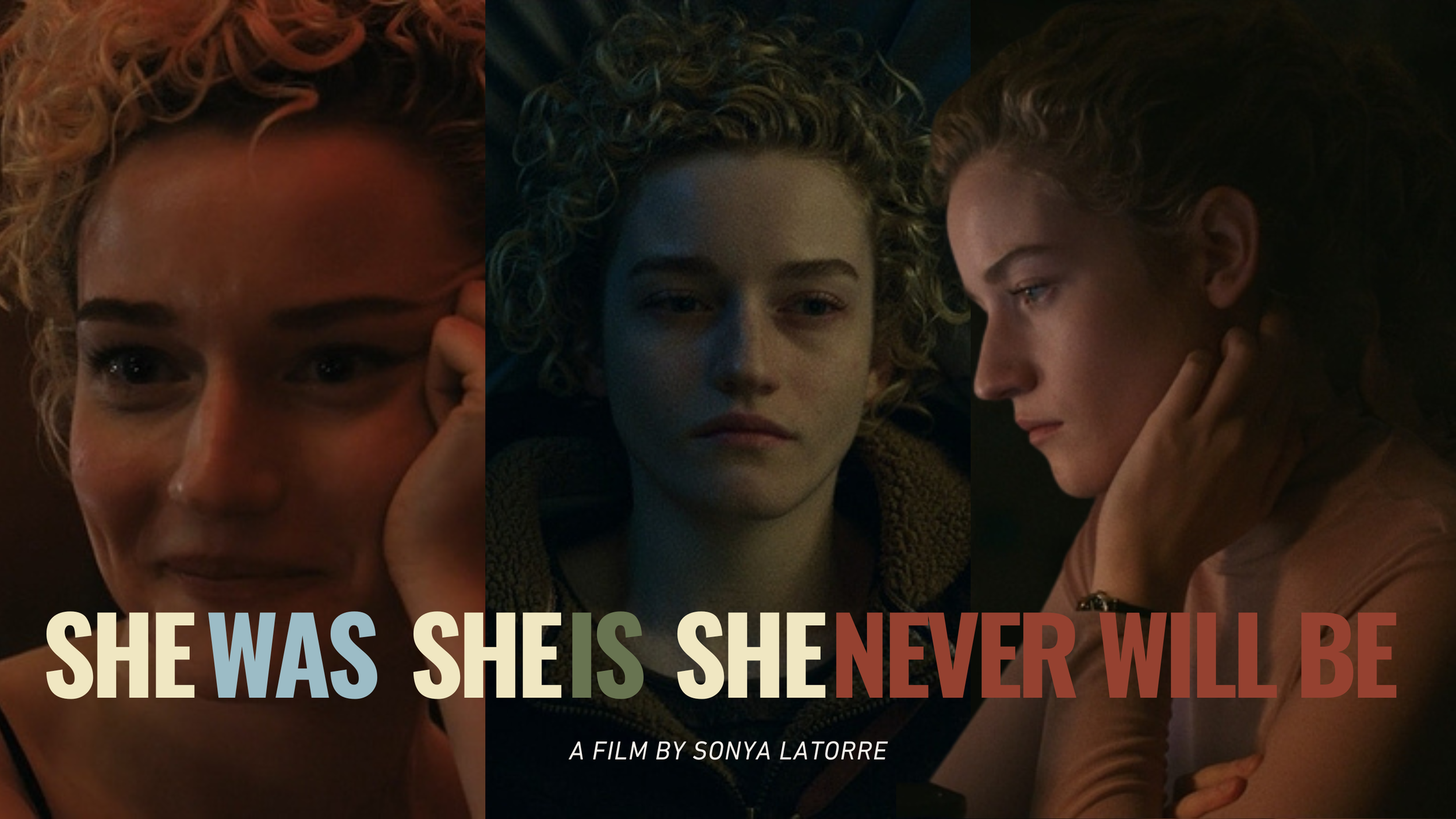 Title card for She Was, She Is, She Never Will Be