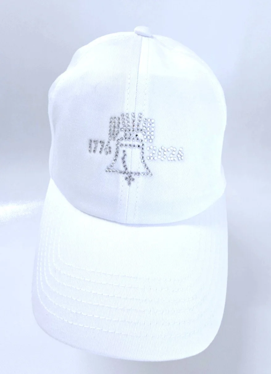 LIBERTY BELL 1776-2026 WHITE B-BALL HAT