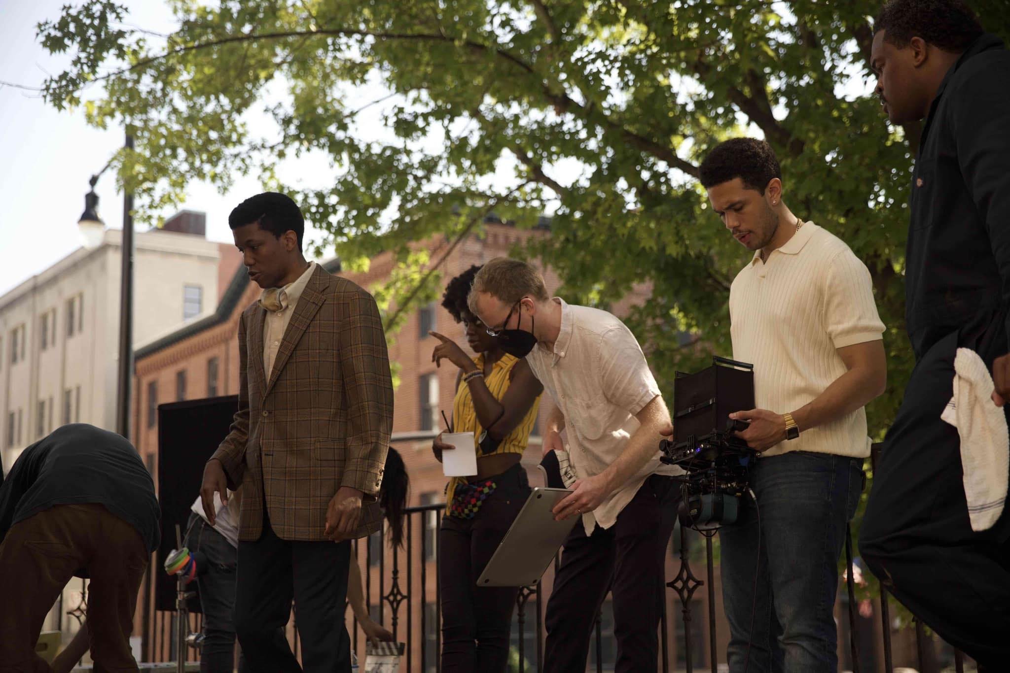 behind the scenes on the set of "Palm Sunday" (2023) written and directed by Wes Goodrich. Raleigh, North Carolina. 