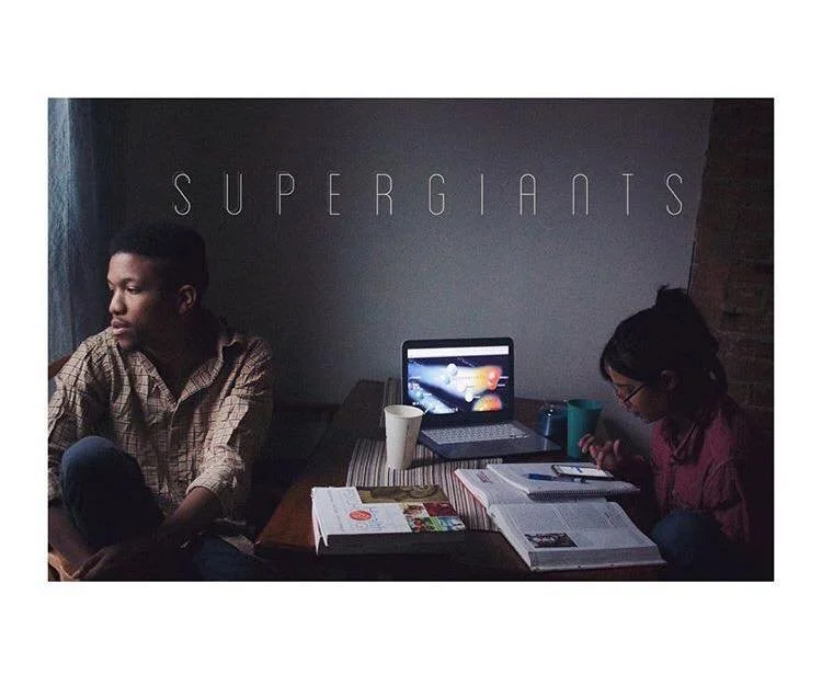 on the poster for "Supergiants", written by Justin Winley, directed by Janelle Clements and Samuel Avíles.