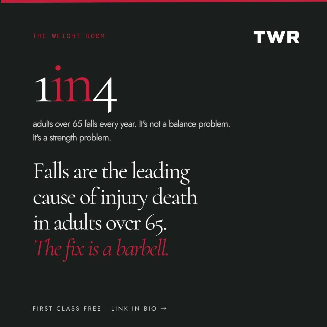 One in four adults over 65 falls every year. One in five of those falls breaks a bone or causes a head injury. Hip fractures kill 20 to 30% of the people who have them within a year.
The medical world treats falls like a balance problem. They&rsquo;r