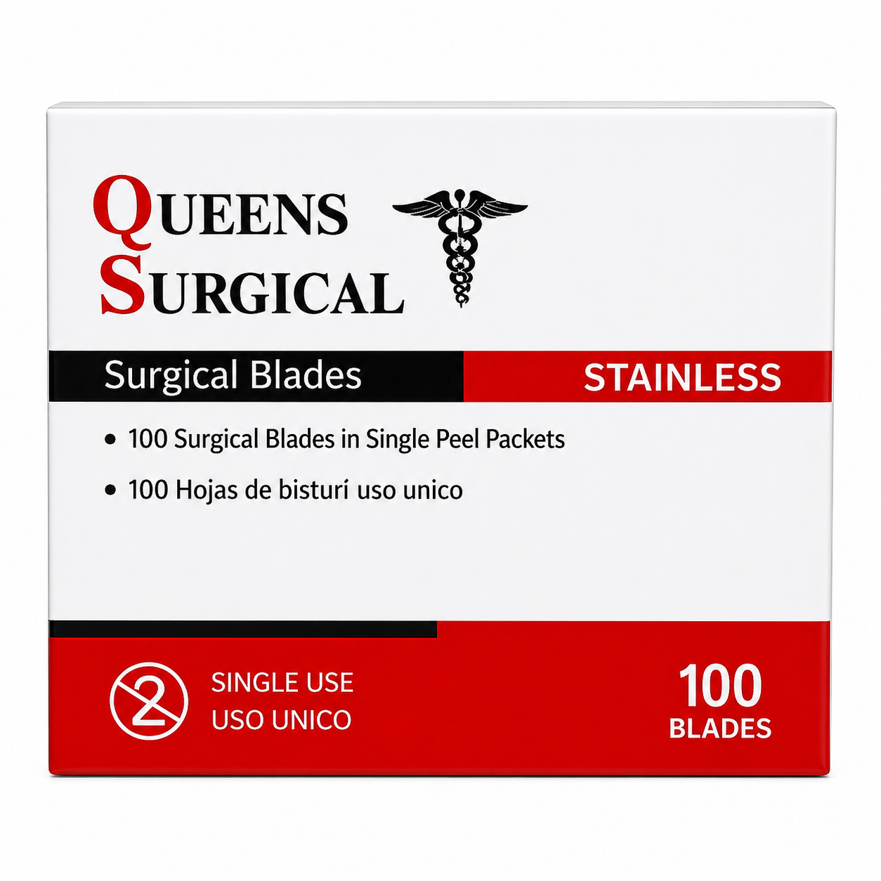 Surgical Blades -Stainless Steel -  Sterile/Non Sterile - Box of 100 pcs