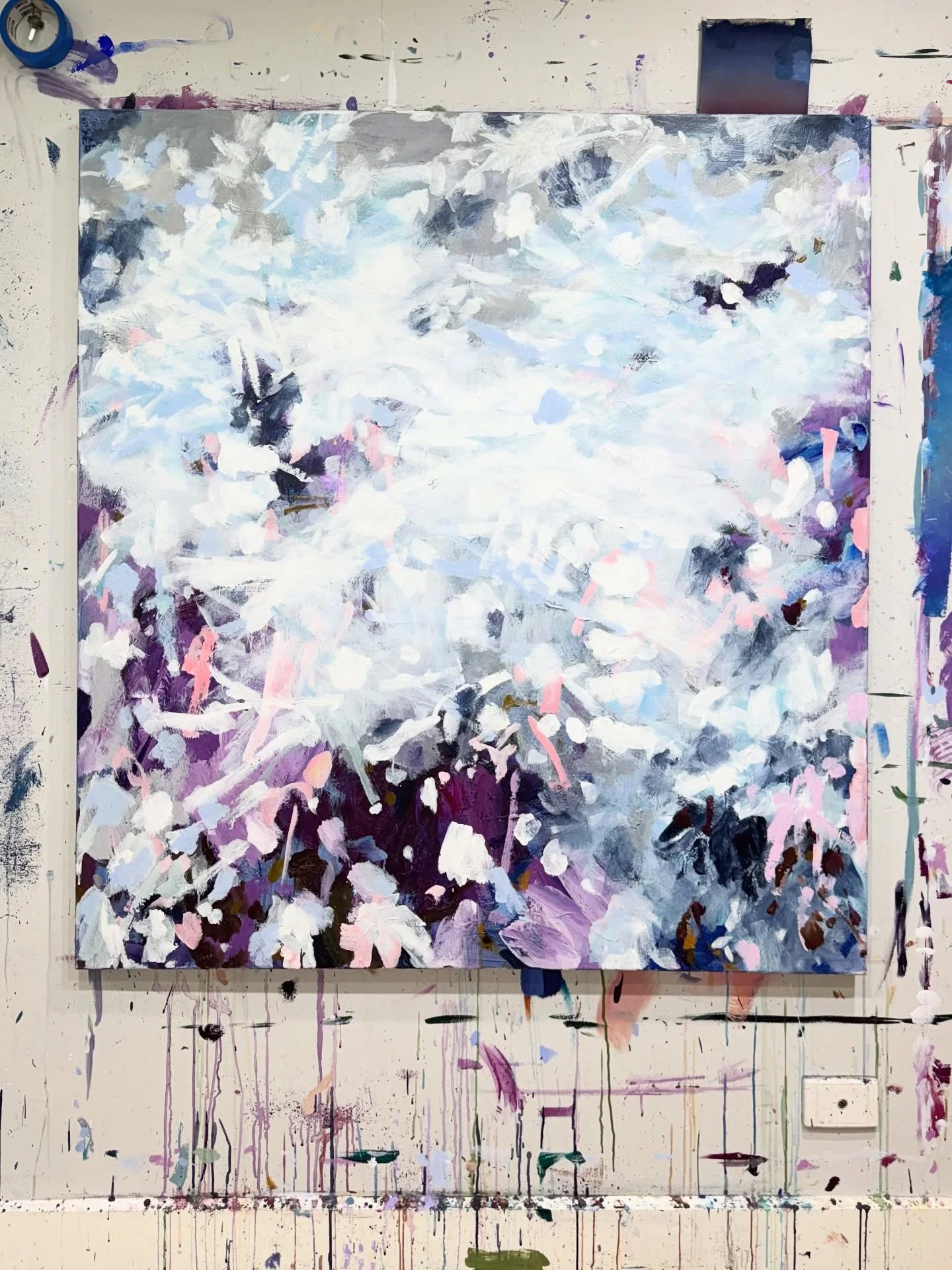 Shooting Stars captures the disorienting rush of a world that keeps moving even as you find yourself frozen in a moment of memory. The piece evokes the sensation of looking up into a sky alive with motion, stars streaking across, light colliding with