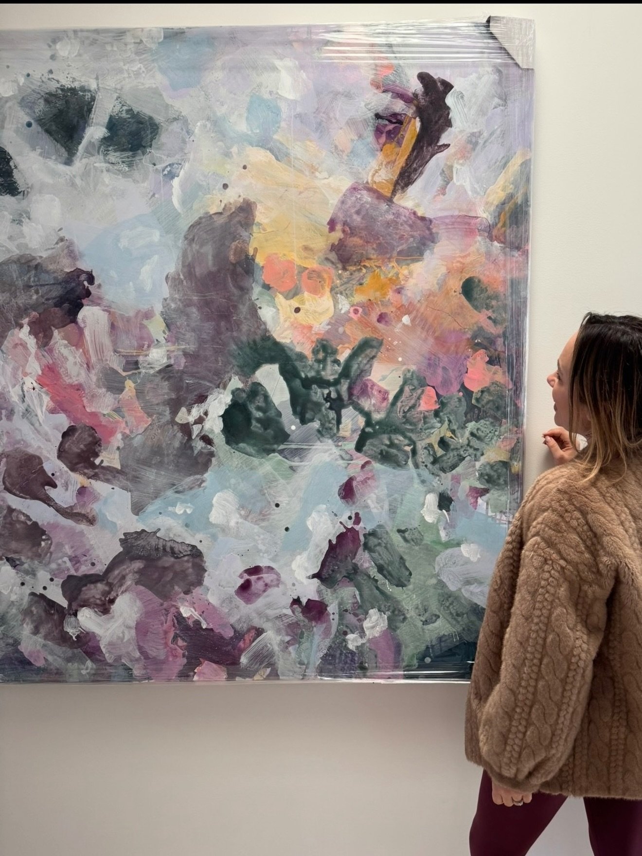 This was the turning point.

&ldquo;Unfolding in Motion&rdquo; was the first piece where I stopped trying to fill every space. I let colour breathe, let layers dissolve into each other rather than compete. At the time I wasn&rsquo;t sure if it was fi