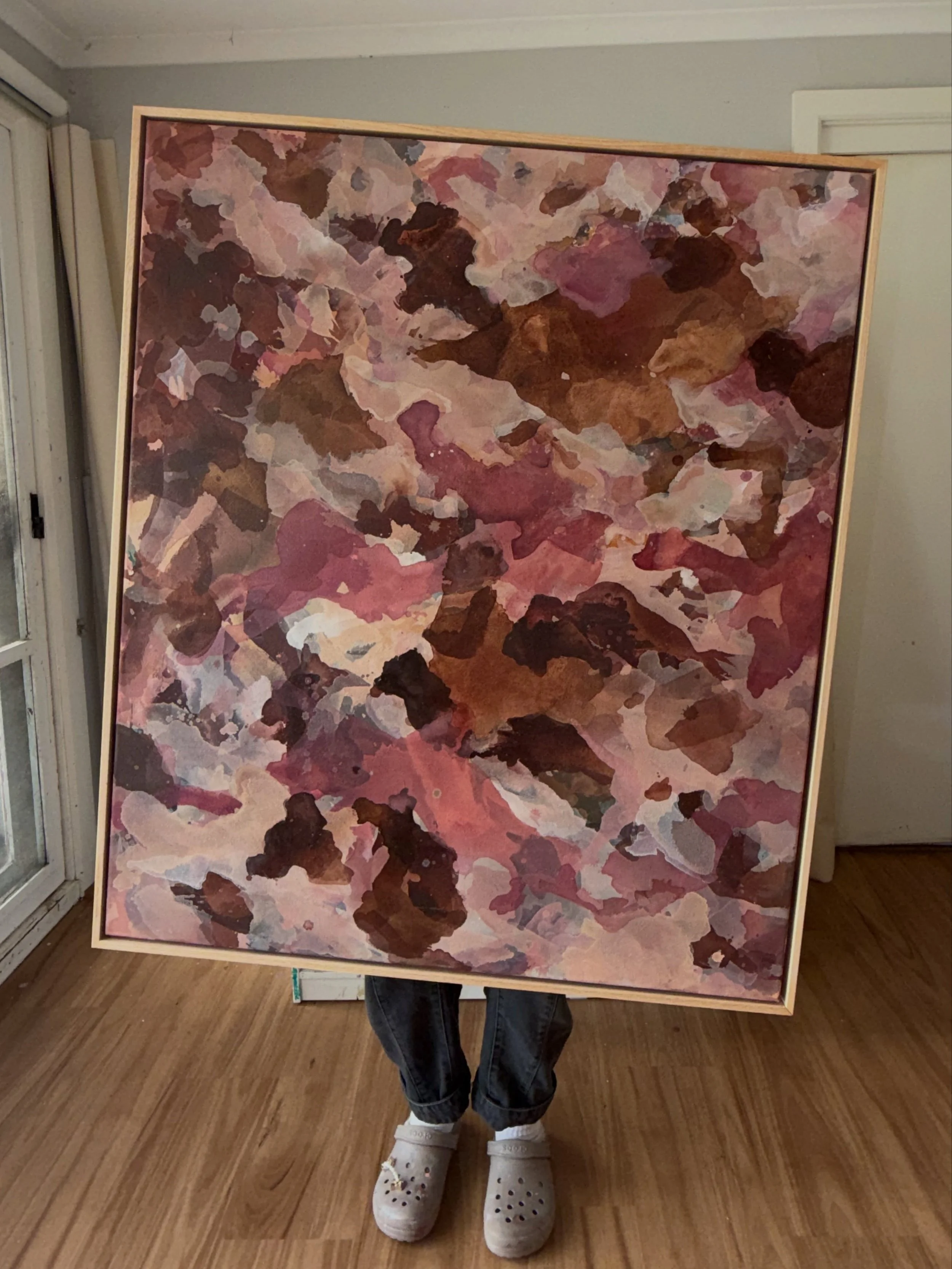 Shedding, in all its glory. 
Warm, organic, layered. Every session left something behind. One of my favourites from Unscripted Language. 85x100cm, available now - DM me for more info x