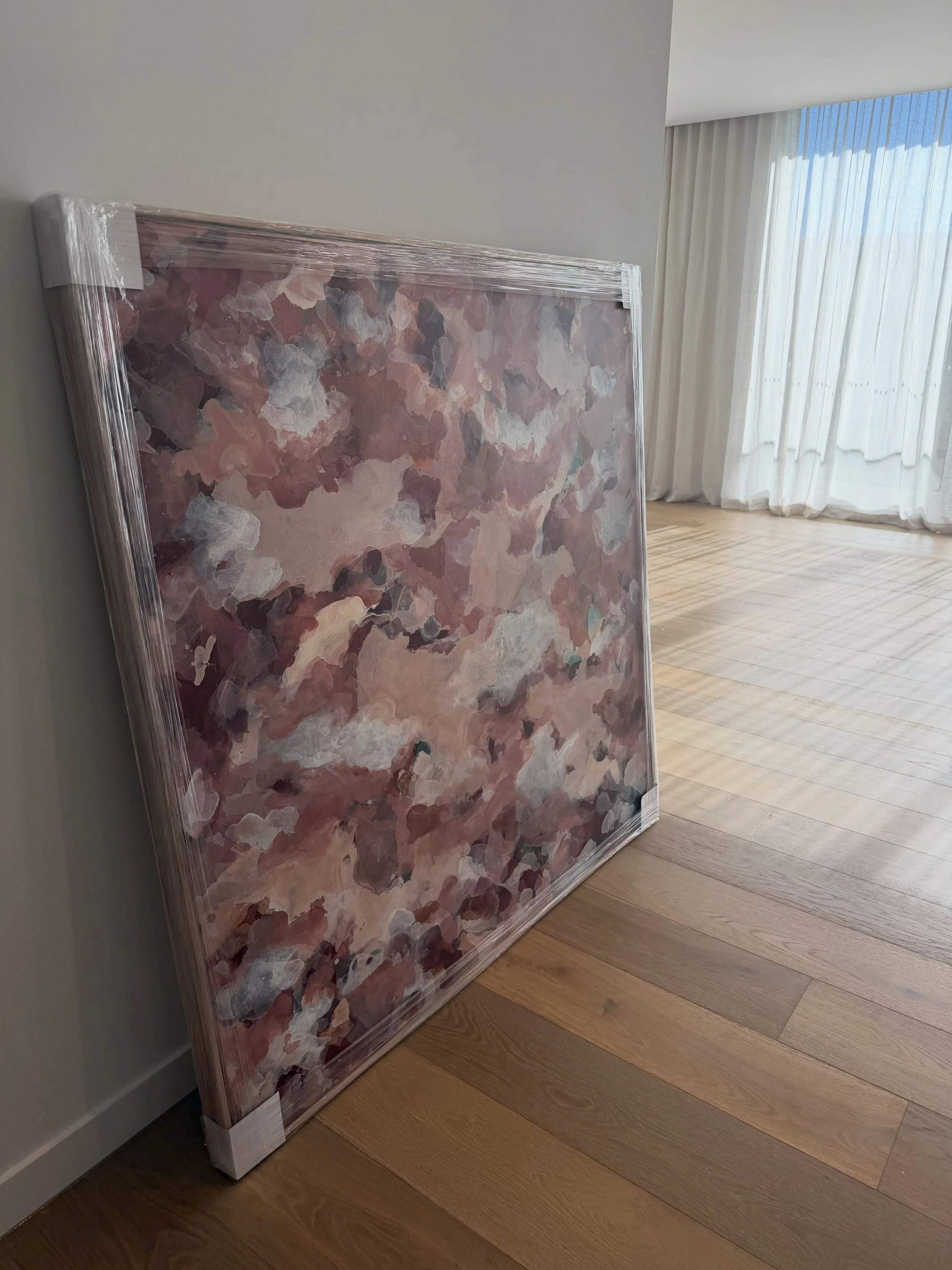 A stunning commission just landed in its new home, and look at that gorgeous natural light. 🤍

This piece was built layer by layer, adding depth, warmth and texture until it became something truly special.

There&rsquo;s nothing better than seeing a