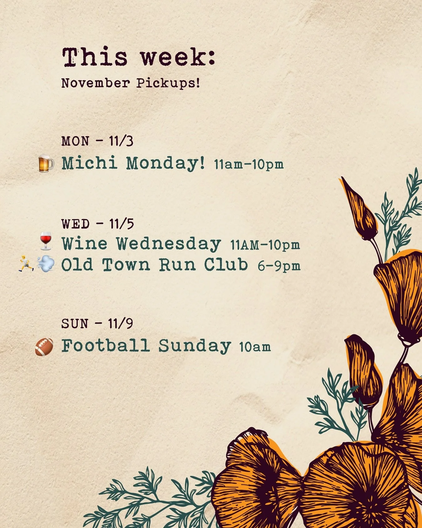 This week at Quail! November pickups are ready! 🍻