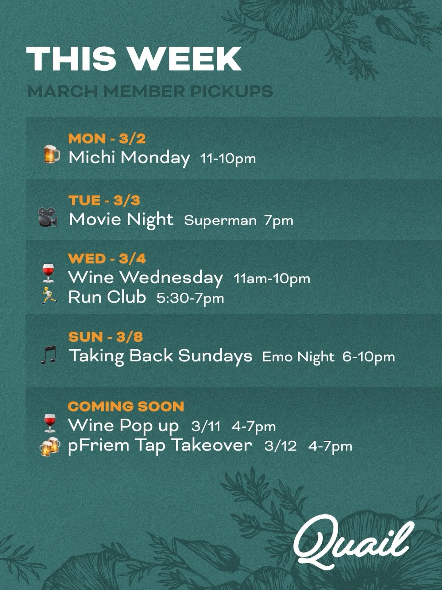 Join us this week 🍻
Upcoming events you don&rsquo;t want to miss&hellip;