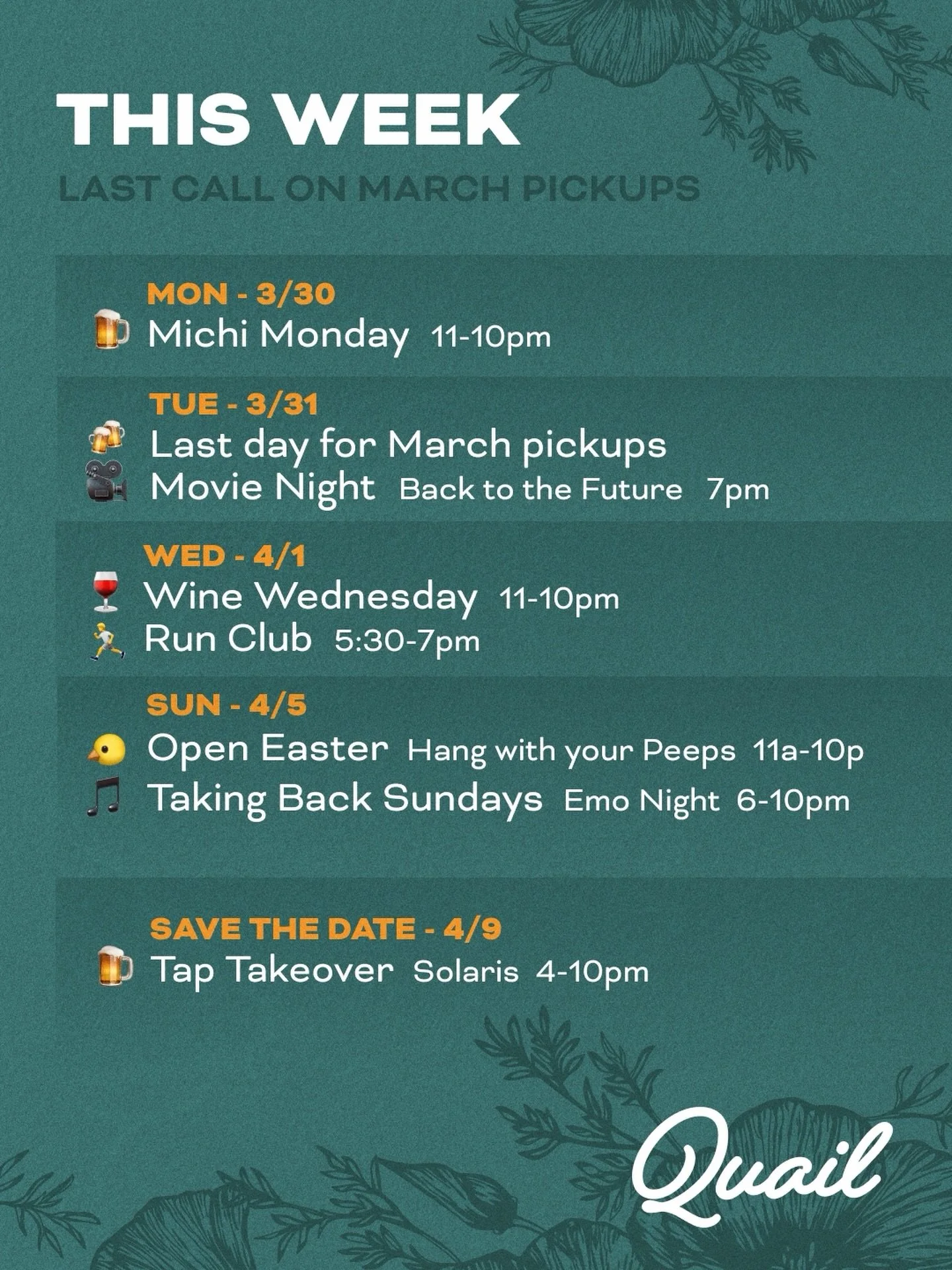 This week 🍻 get your March selection before it&rsquo;s gone