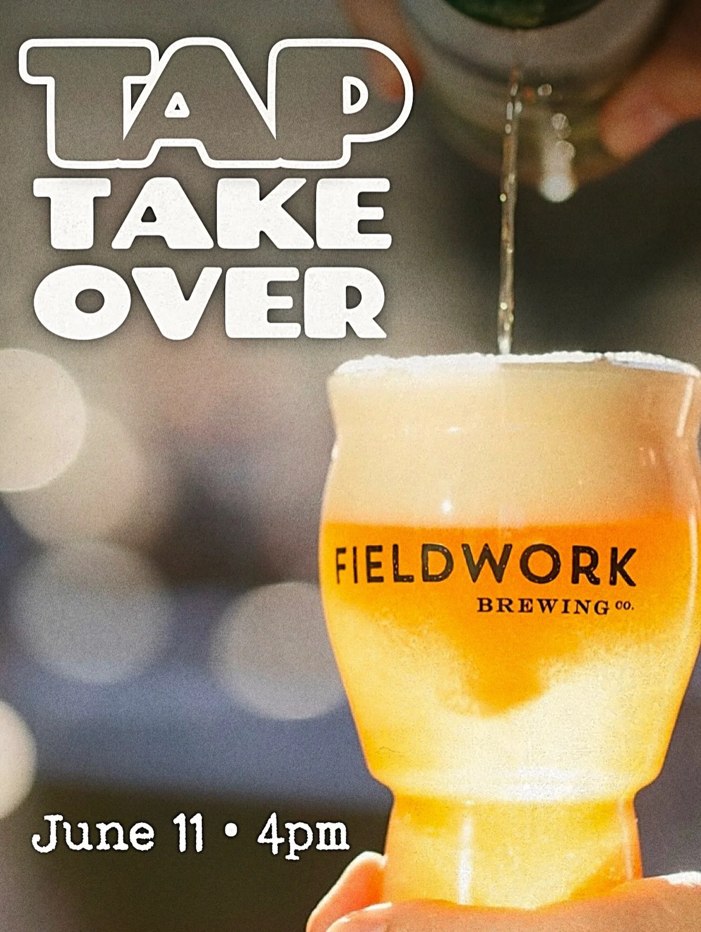 Fieldwork Tap Takeover 🍺 
Thursday, June 11 &bull; 4pm