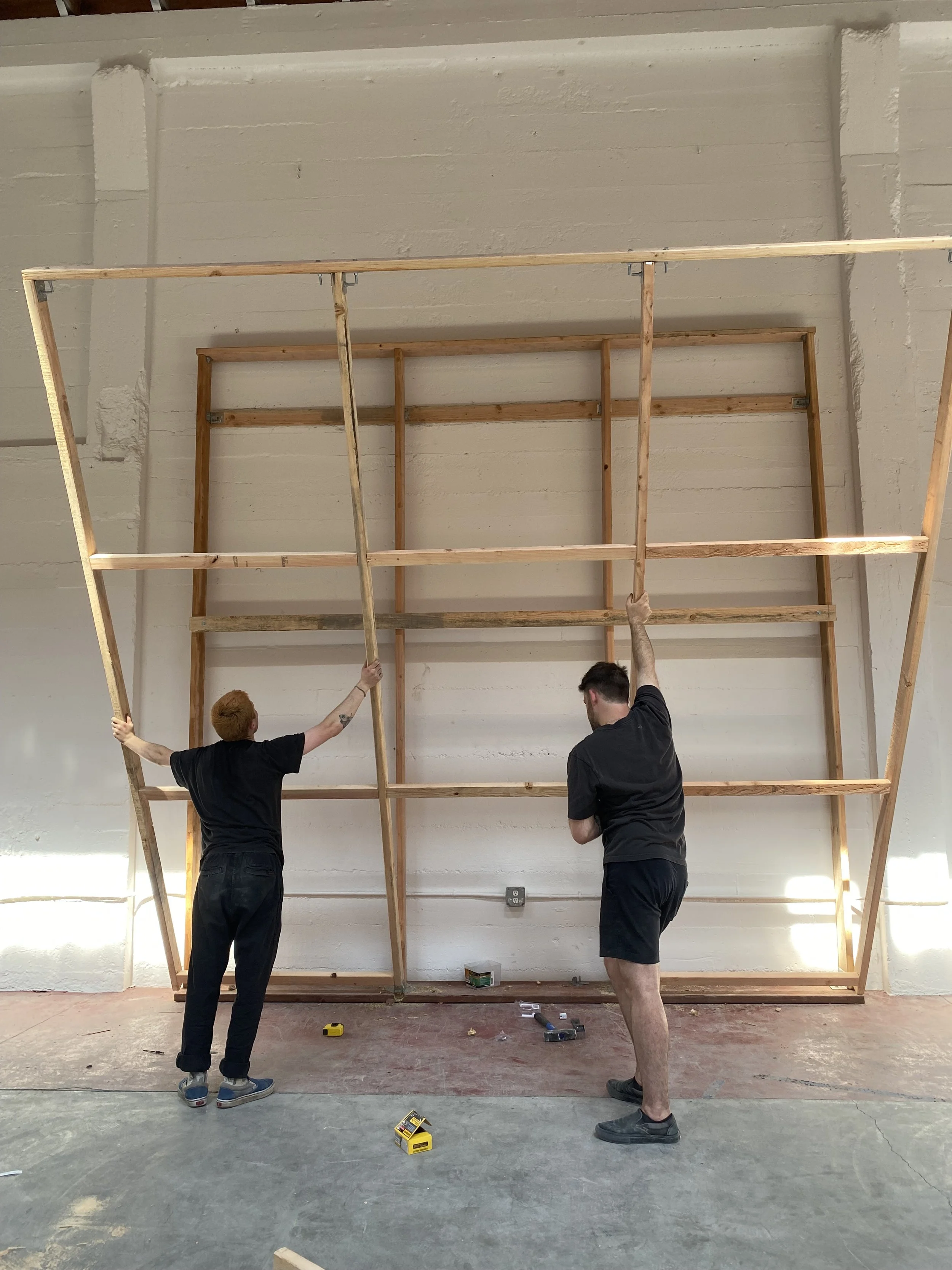 We build a temporary gym to train our athletes as we figured the rest out. I was terrified. 