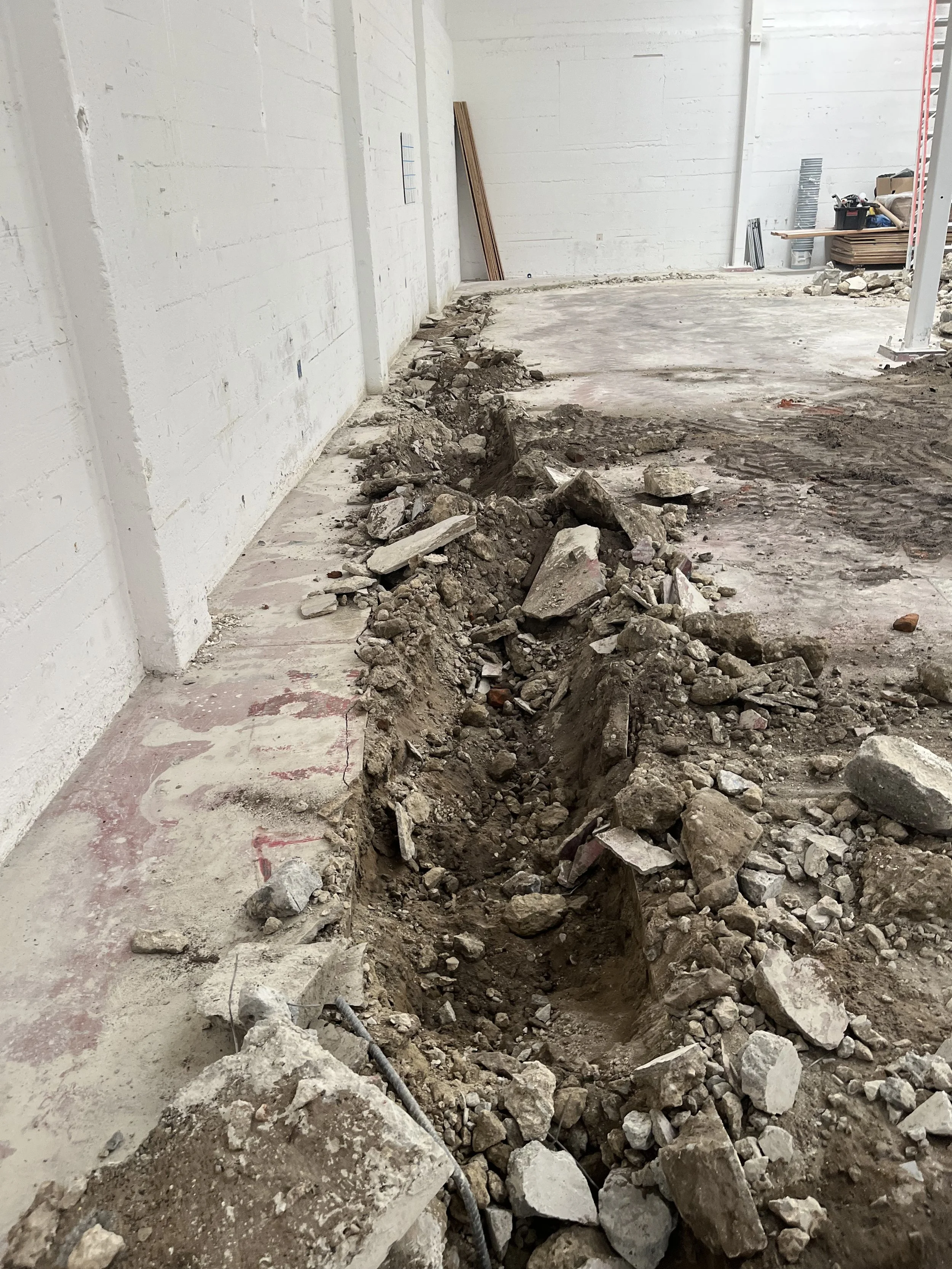 Eventually after a year of sitting on our hands waiting for permits and plans to be approved we finally got approval. 