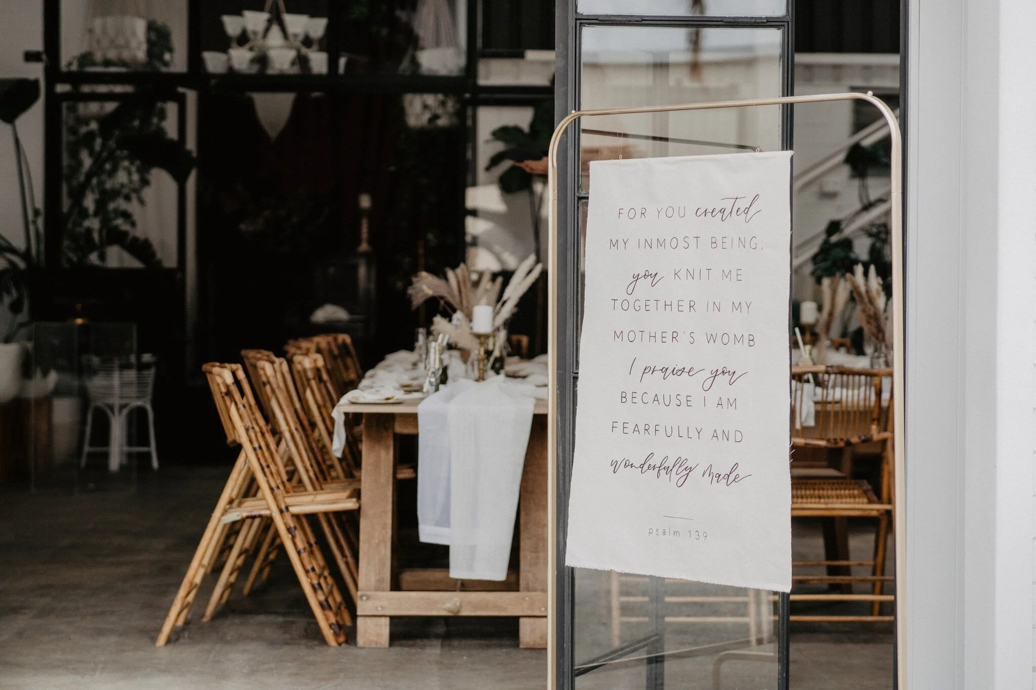 The beautiful truth of life, born out of love. Loved these little touches from this stunning baby shower I shot a while back.

For you created my inmost being; you knit me together in my mother&rsquo;s womb. I praise you because I am fearfully and wo