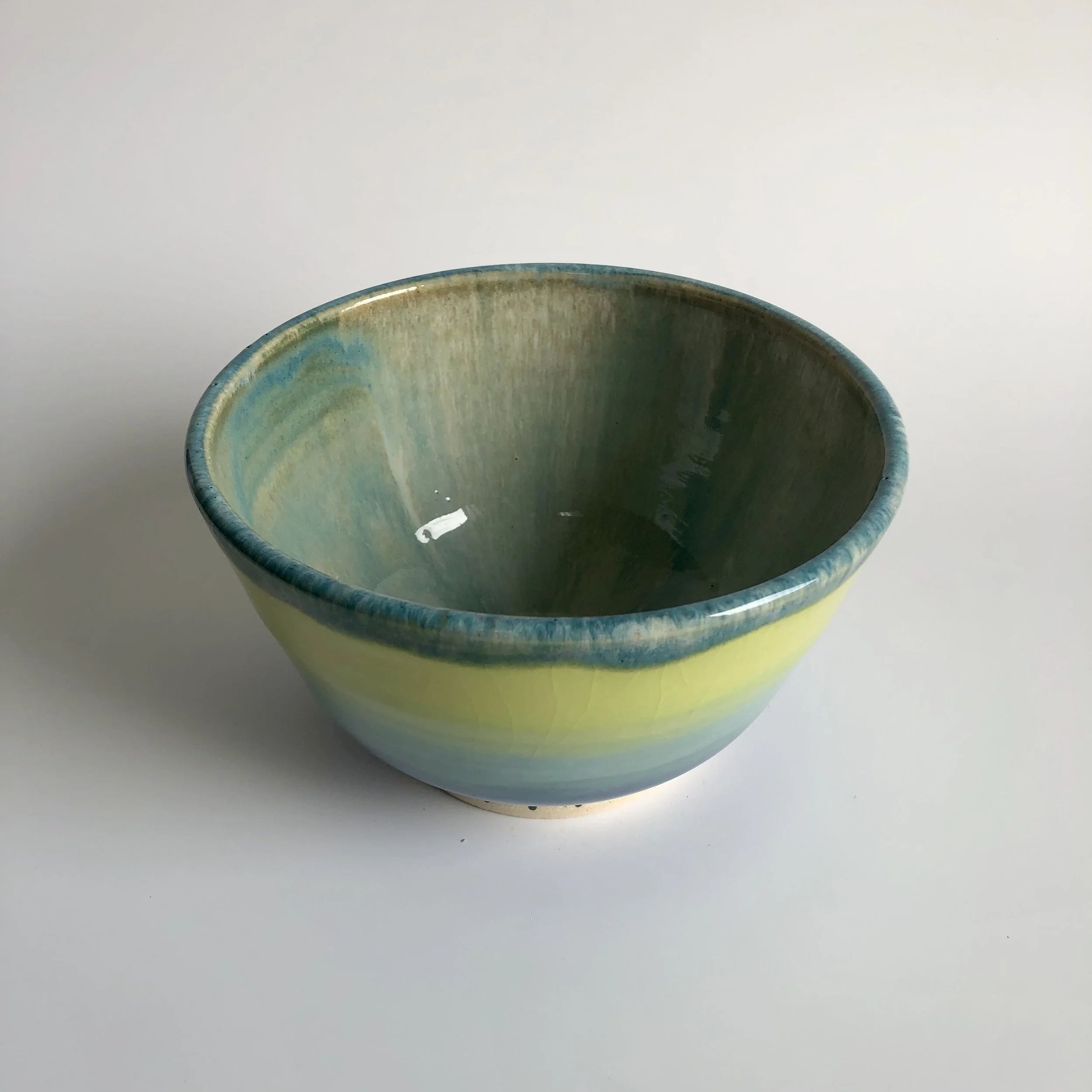 Blue-green ombre bowl