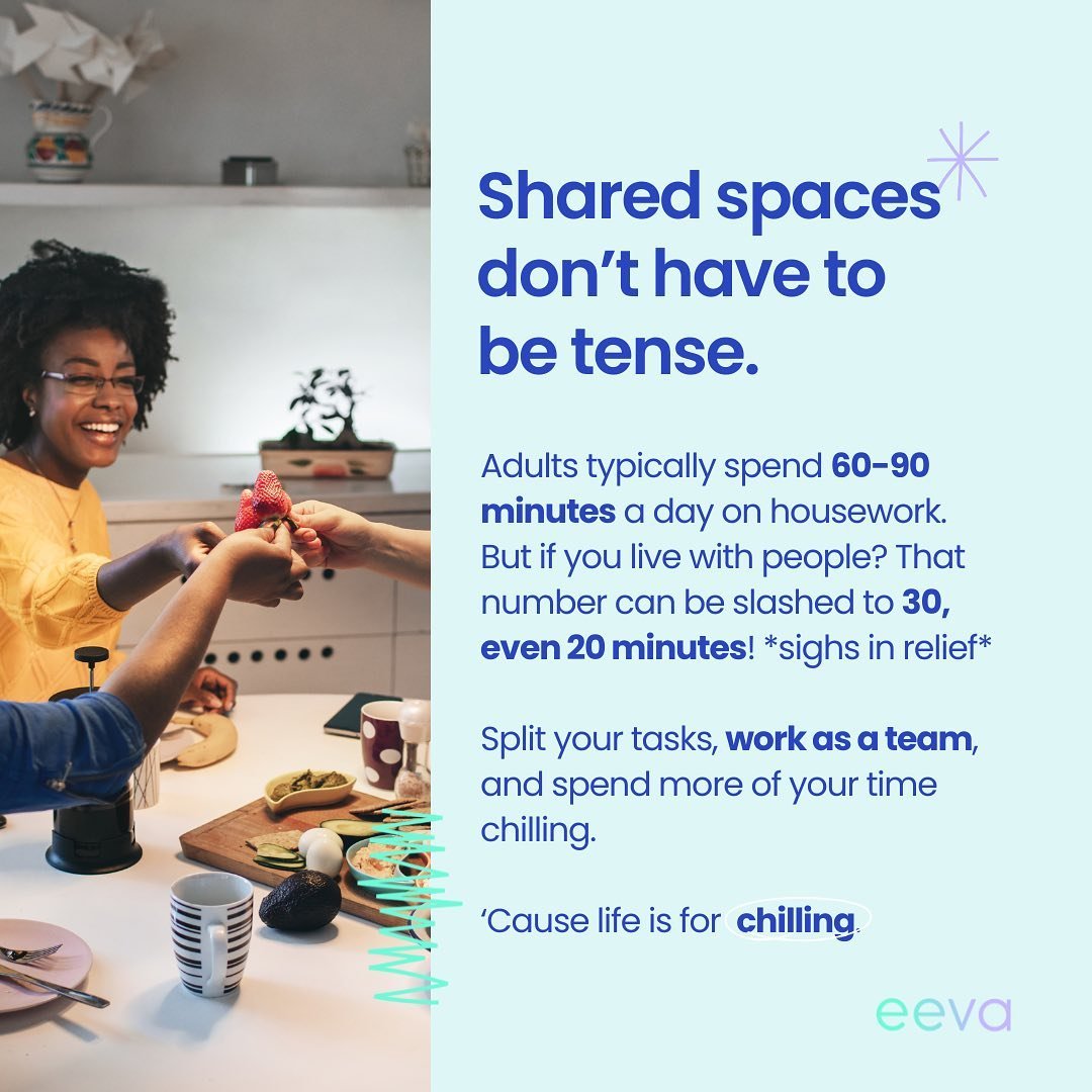 How to make sharing a home less tense?

The key is COLLABORATION!

Split your tasks, work as a team, and do twice as much in half the time....

So you can get to the good stuff faster and chill harder.

Cause we believe life is for chilling.

So let 