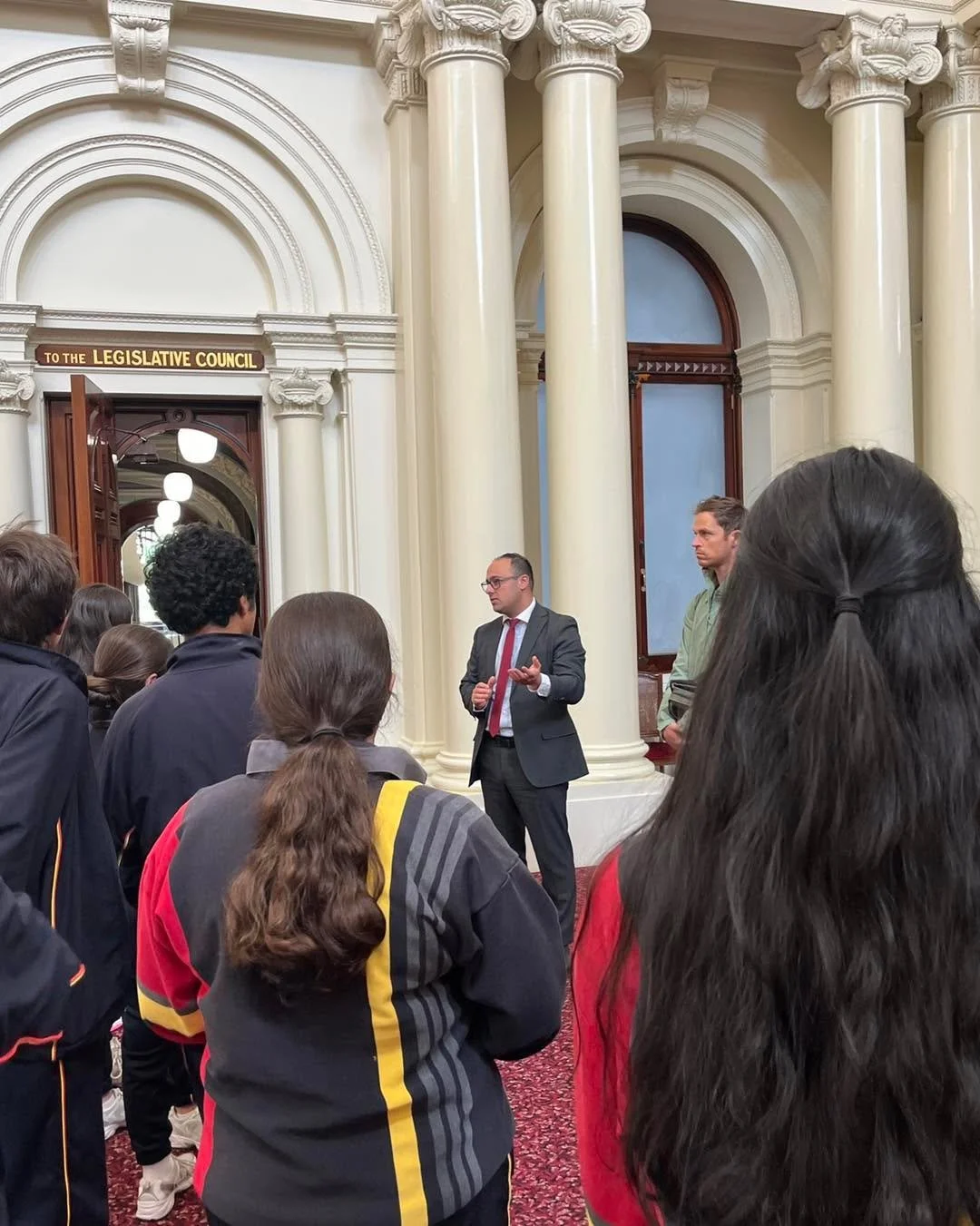 Great to welcome Year 9 students from Kolbe Catholic College to Parliament for a tour yesterday! 🏛️

Their curiosity, energy and thoughtful questions were a real highlight. The future&rsquo;s in good hands. 👏📚