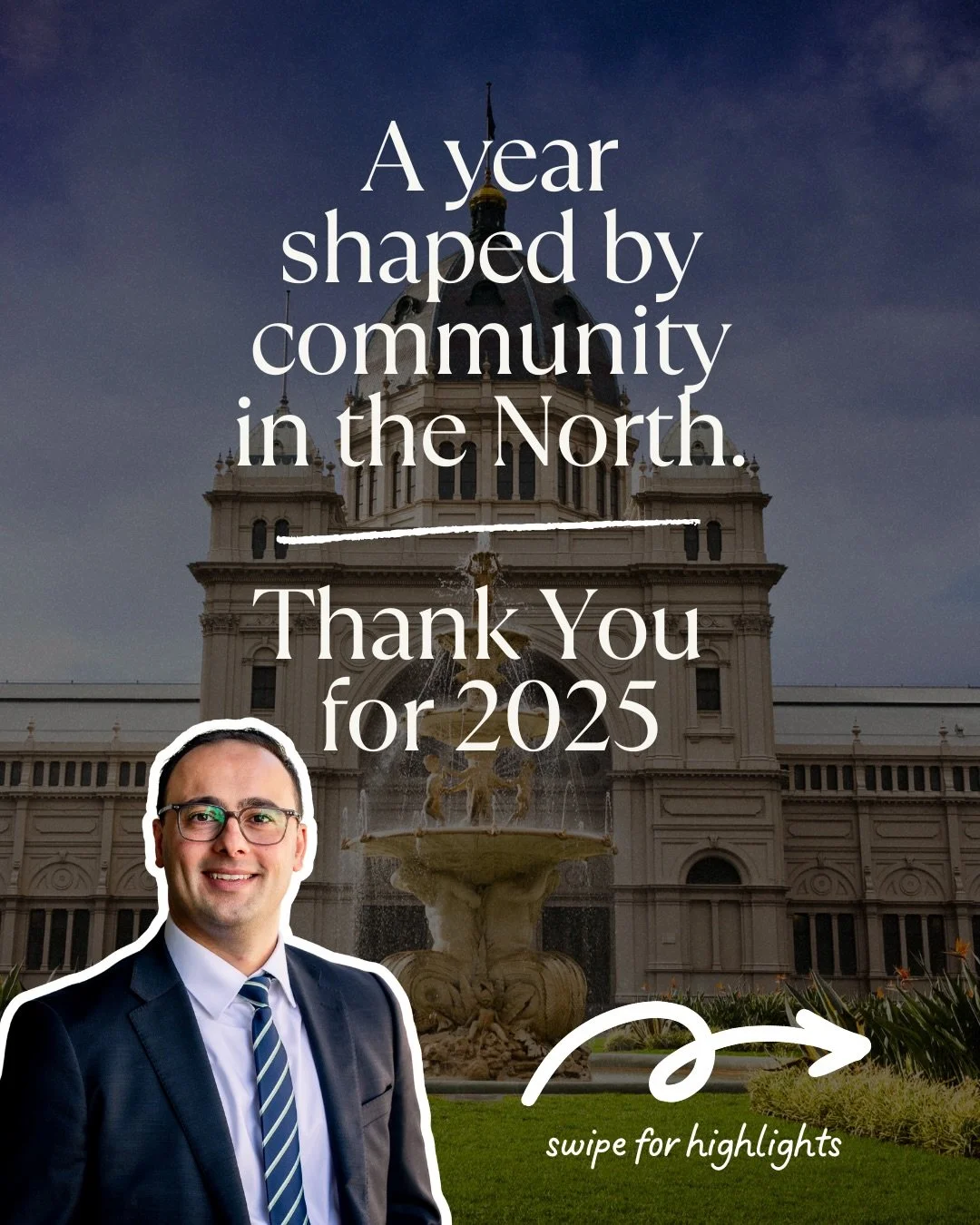 Grateful for an incredible 2025 across the Northern Metropolitan Region ❤️ From local festivals and school celebrations to community events and important infrastructure launches, these are just a few of the highlights that brought us together this ye