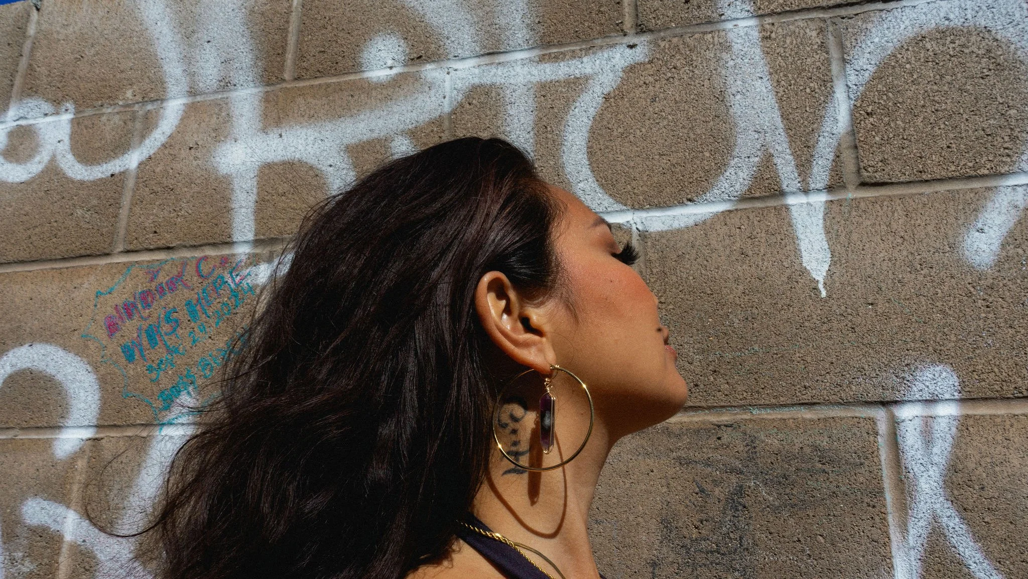 Sovereign (large gold Goddess Hoops)