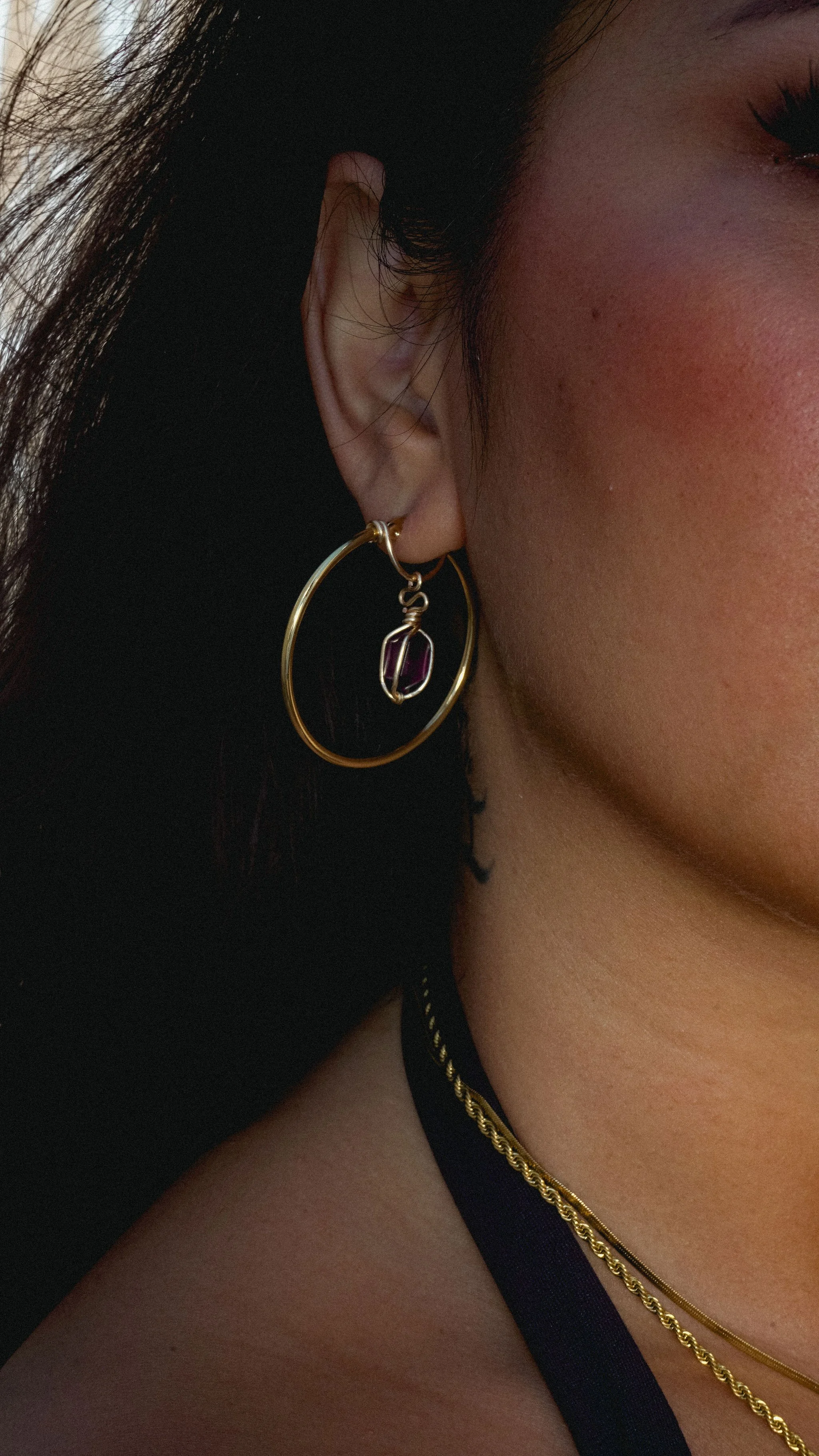 Radical (small Goddess Hoops)