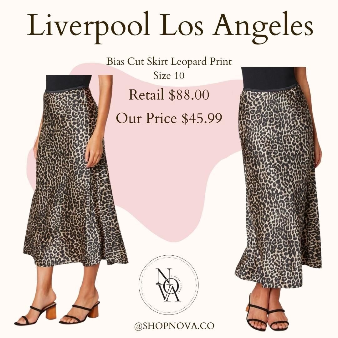.
Liverpool Los Angeles
Bias Cut Skirt Leopard pring
Size 10

Retail $88.00
Our Price $45.99

Shop the Oneway Langley
20416 Fraser Highway

Tuesday - Friday 11 - 5
Saturday - 11 - 3
Sunday - CLOSED
Monday - CLOSED

#consignment #shopping #secondhand 