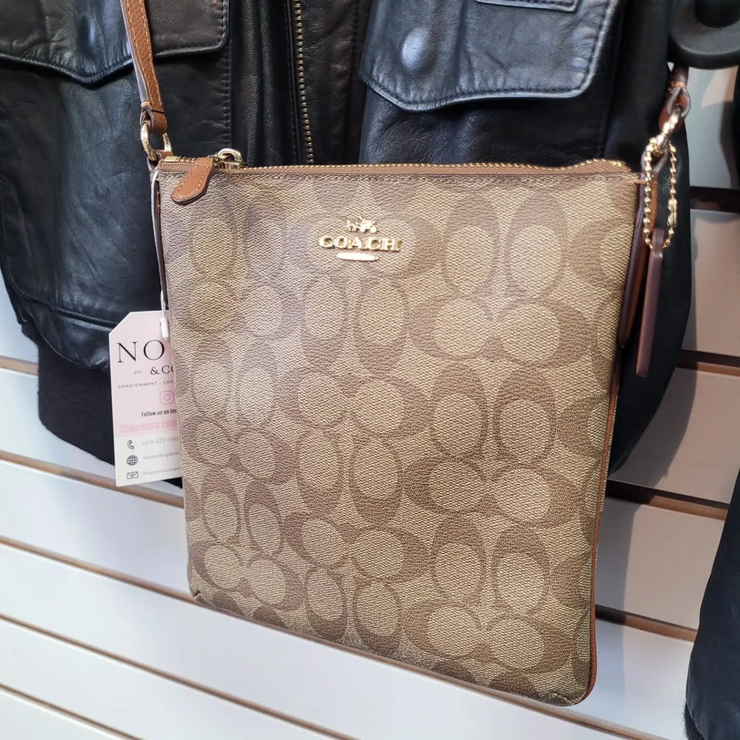 COACH Signature crossbody brown (as-is), $65.99

Kate Spade classic nylon laptop commuter bag, $119.99 ✨ (retail $227.00)