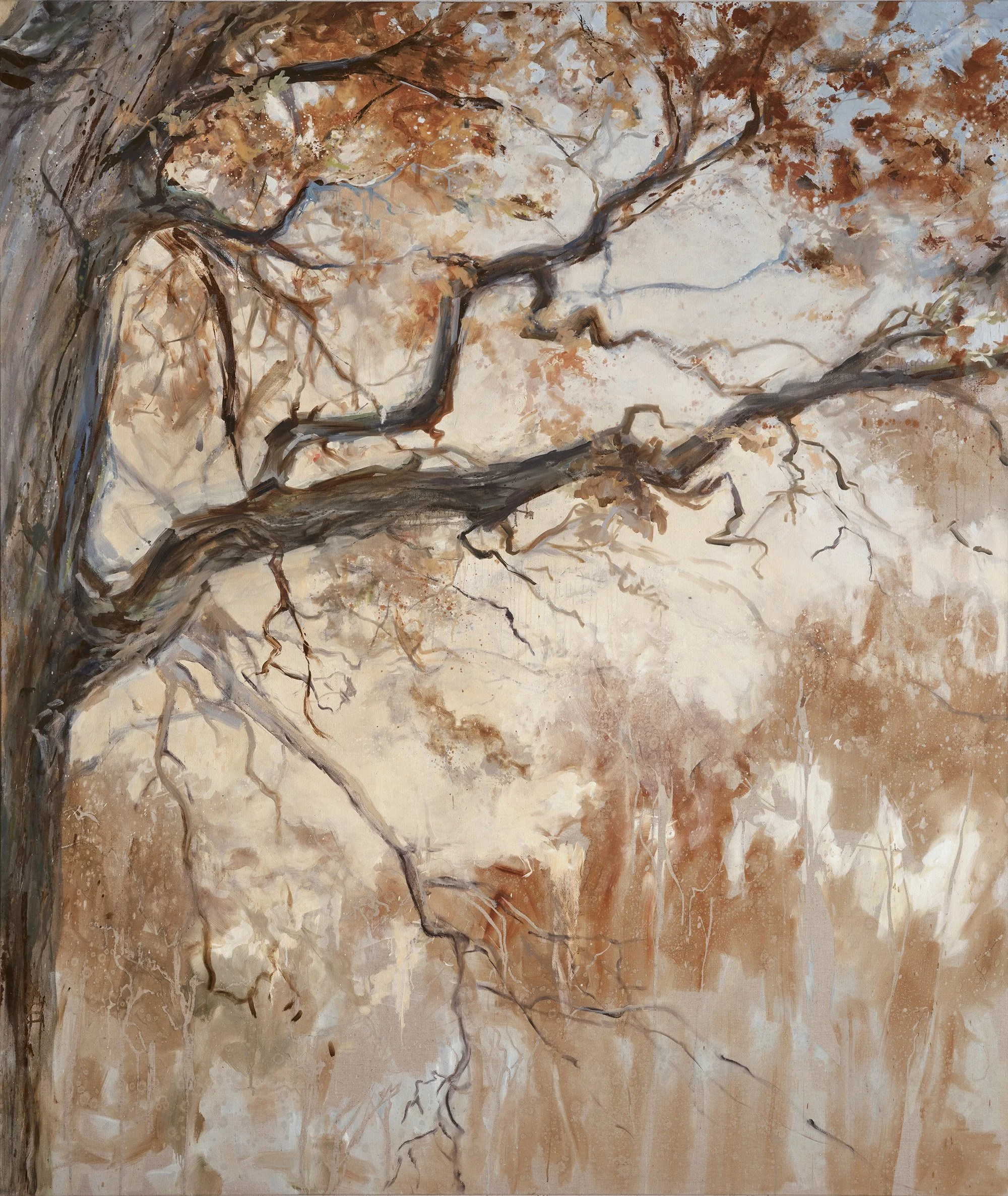 Unfurling III, olja på linne / oil on linen, 197.5 x 168 cm
