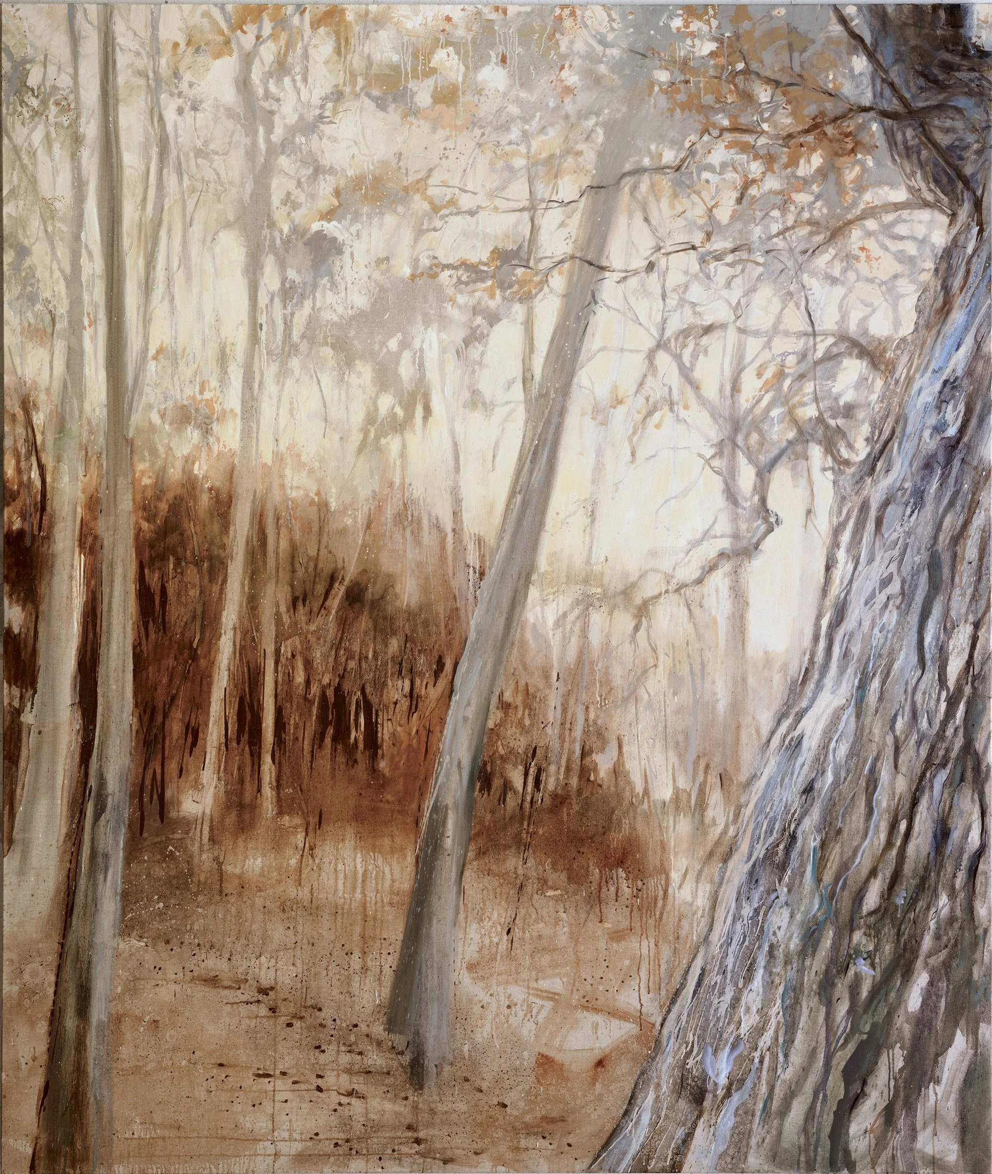 Unfurling II, olja på linne / oil on linen, 197.5 x 168 cm