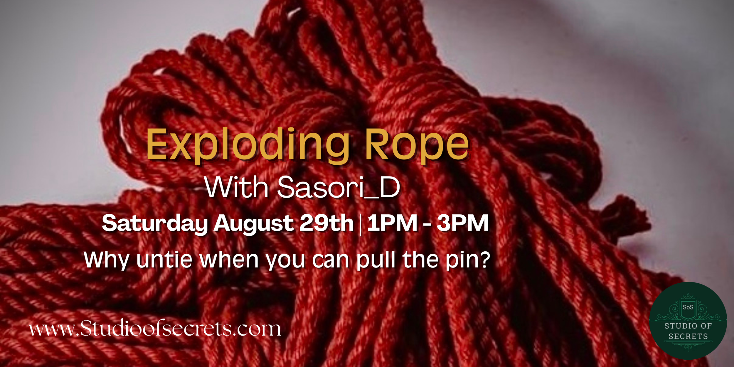 Exploding Rope. Why Untie When You Can Pull The Pin?