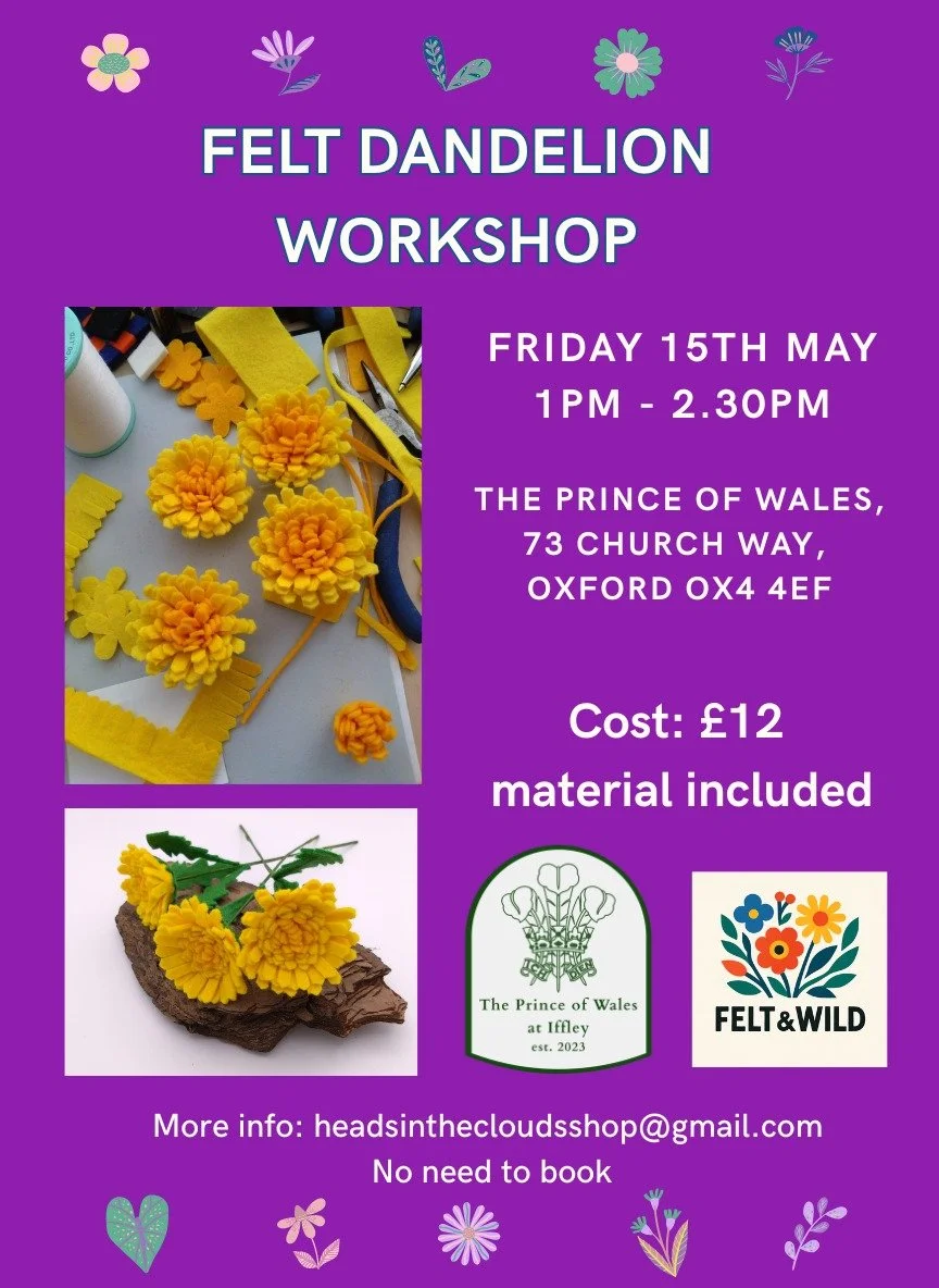 Felt Flower Workshop - Dandelion