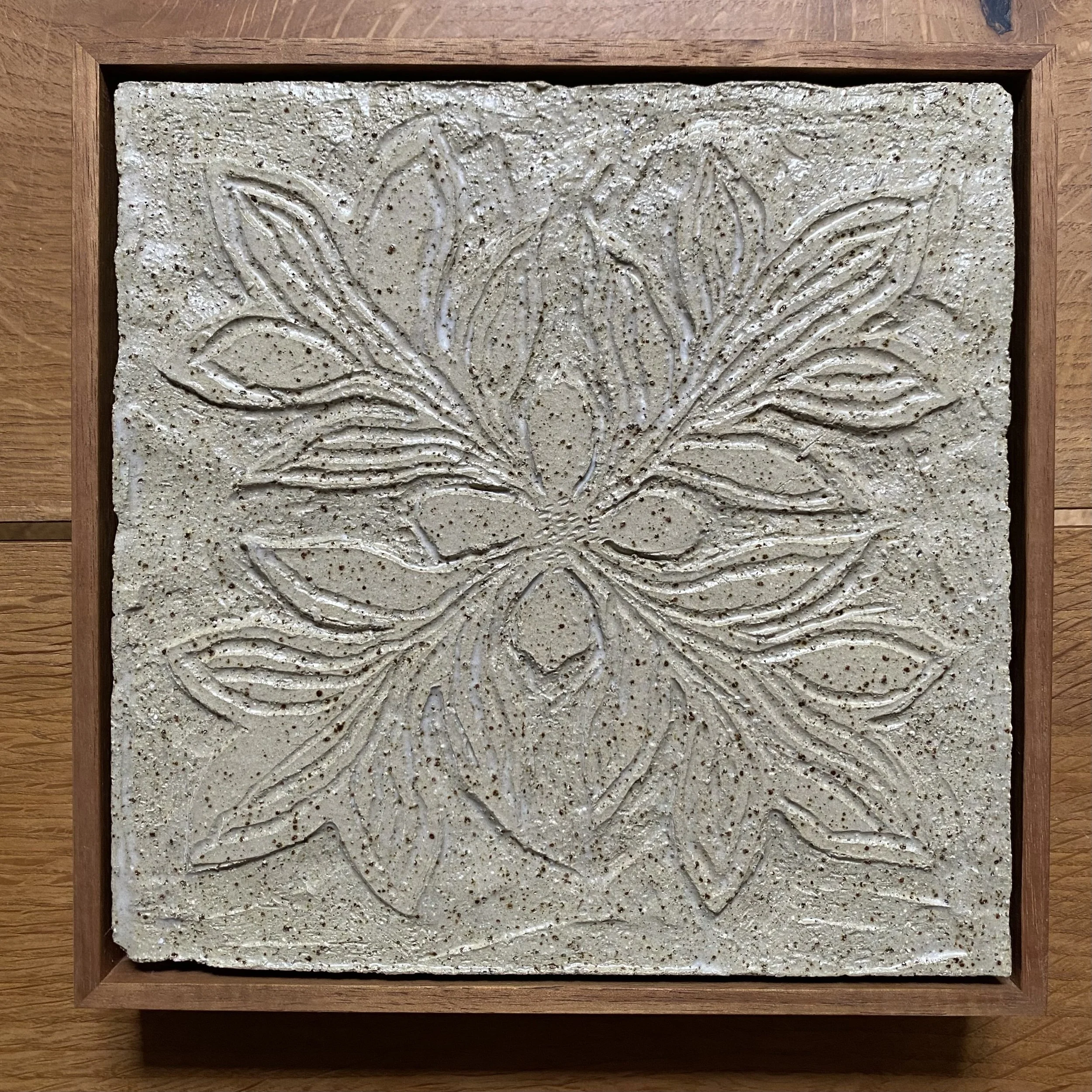 Unearthed Ceramic Plaque - Botanical