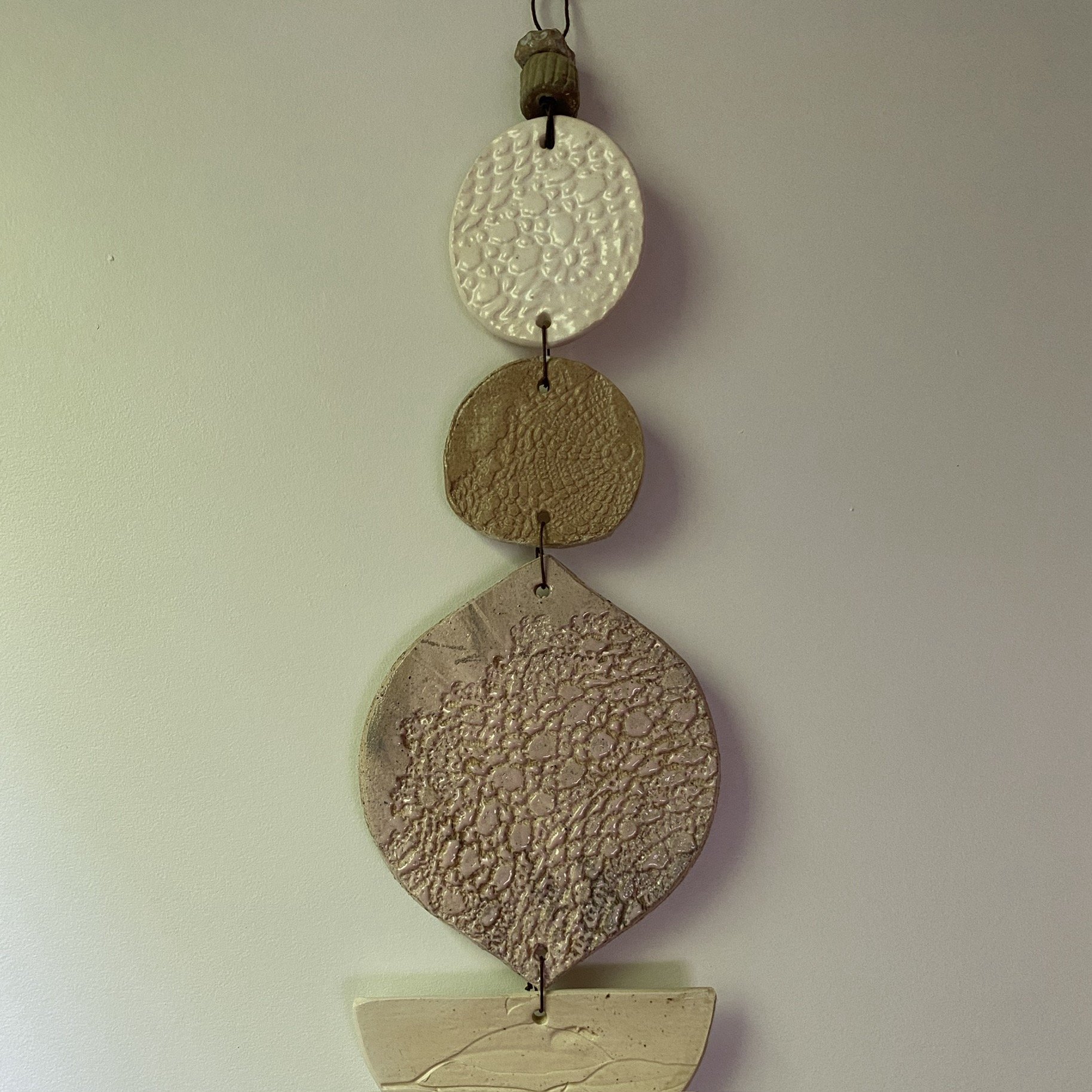 Unearthed Large Flora Wall Hanging - Blush and Natural palette