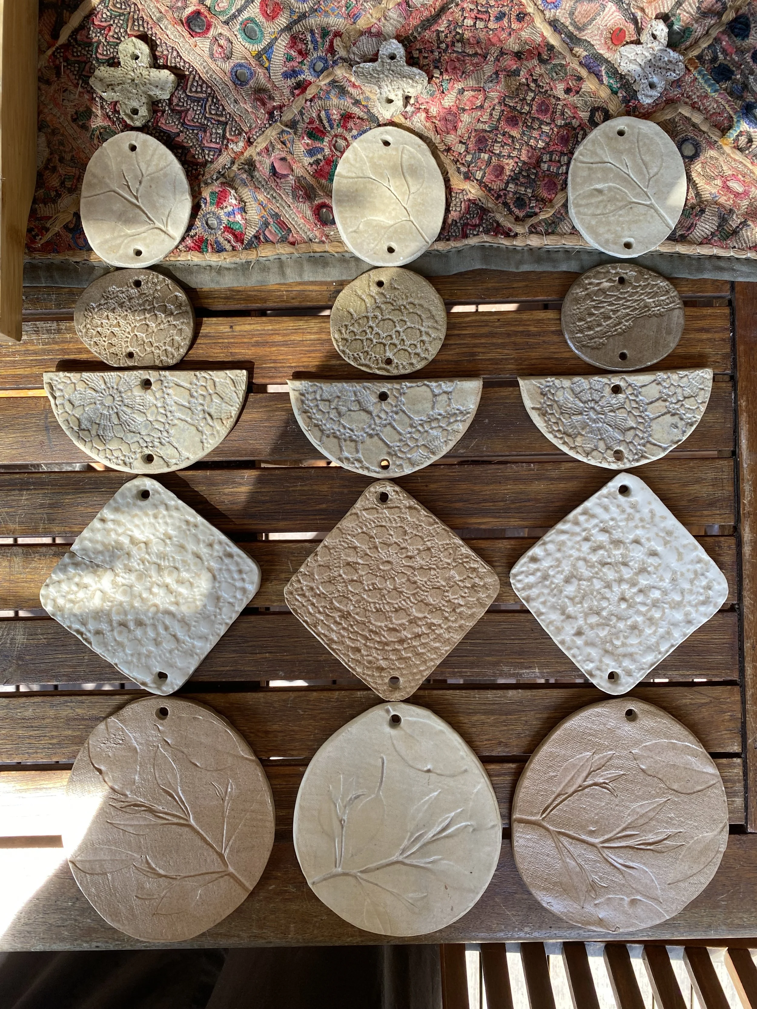 Unearthed botanical Ceramic Wallhanging - medium size