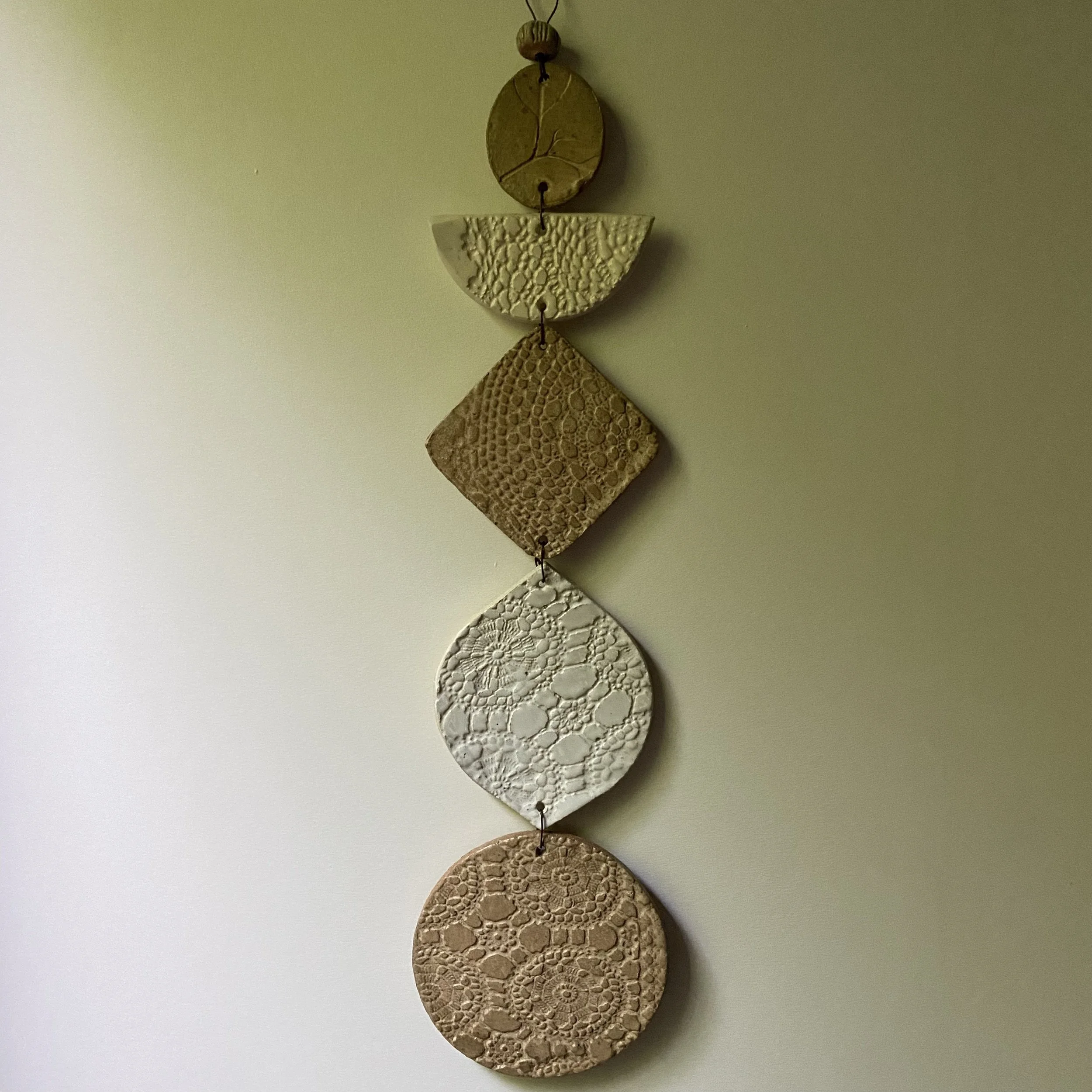 Unearthed Medium Flora Wall Hanging - Natural tones