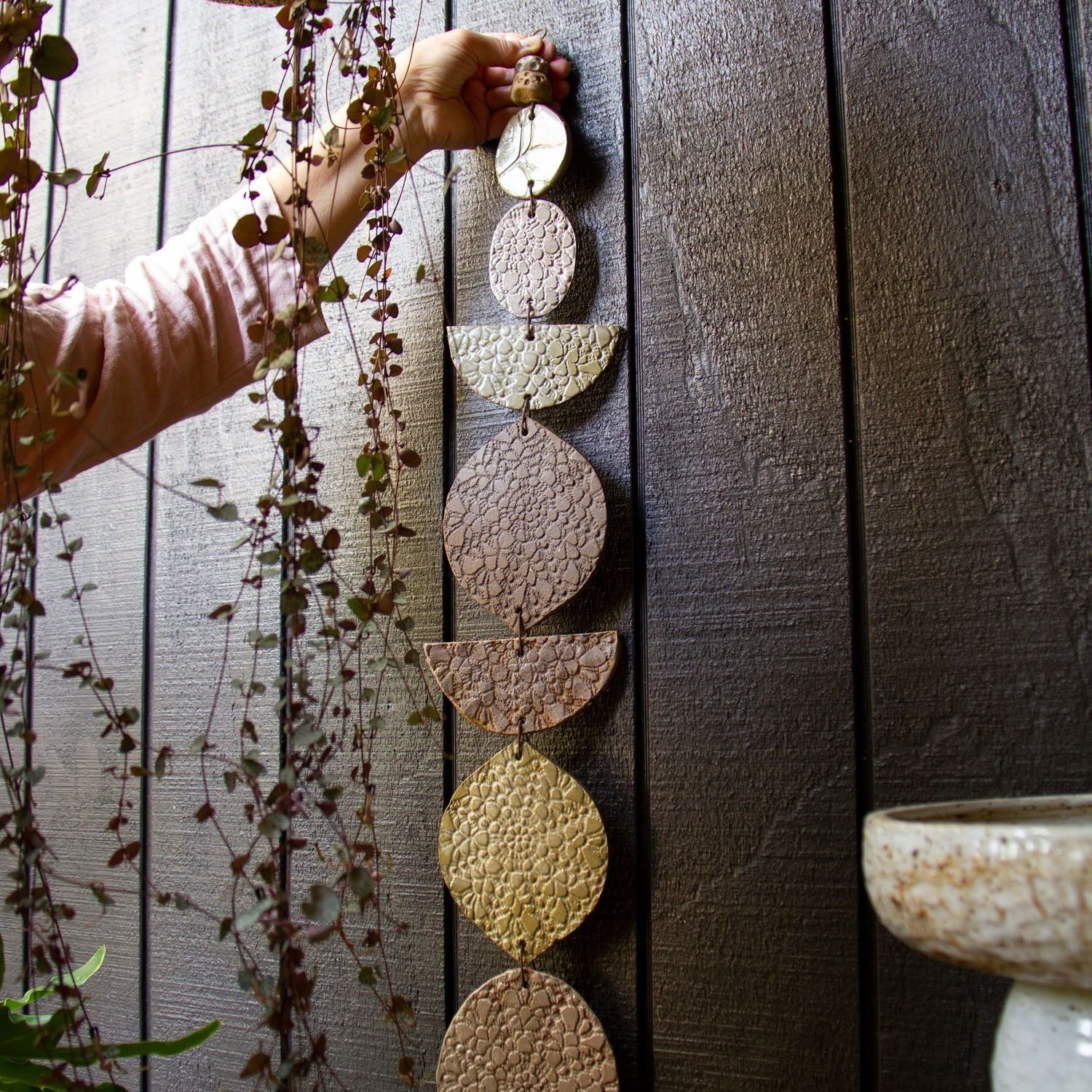 Large ceramic Flora Wall Hanging