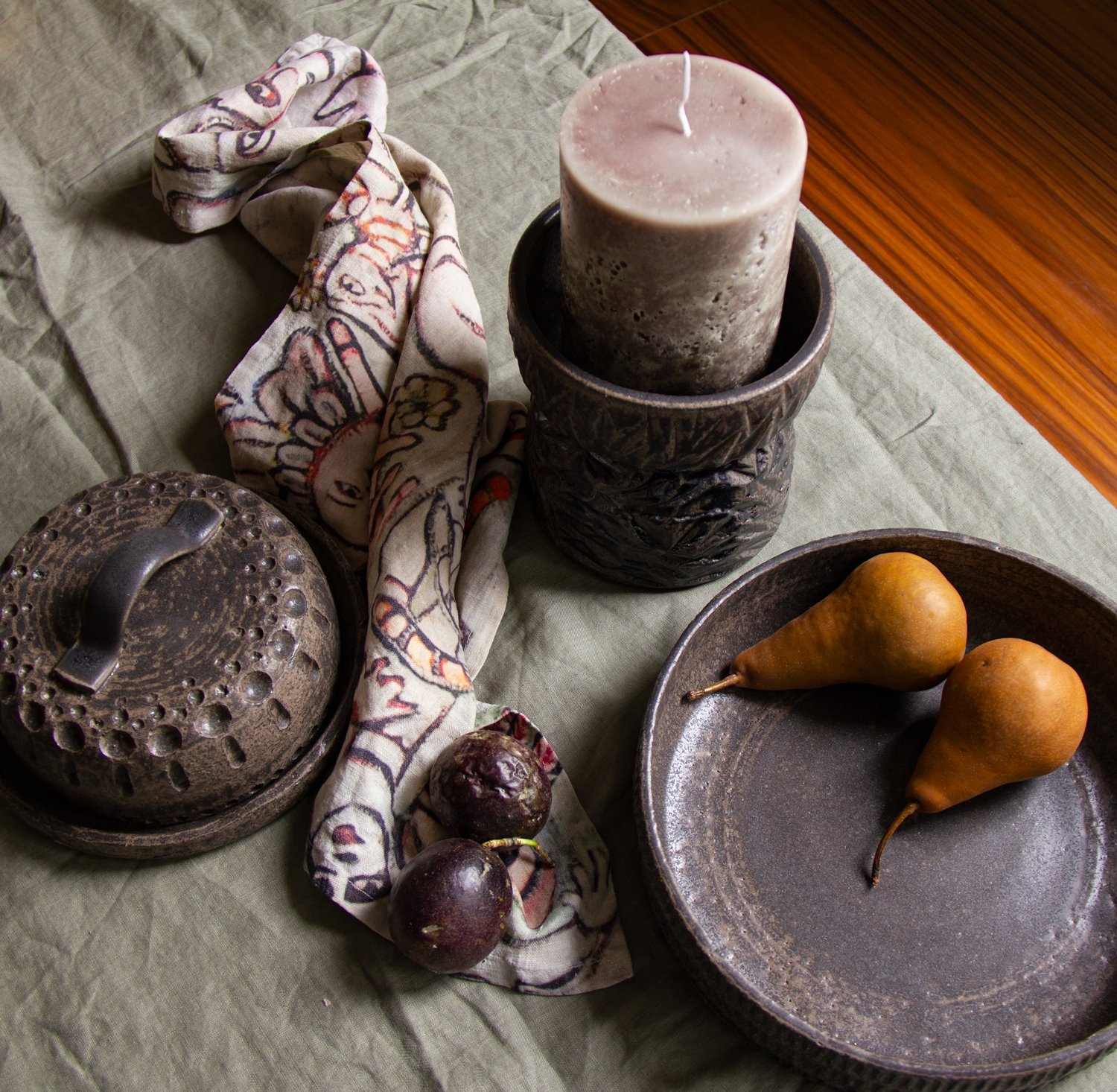 dune pottery serving bowl fruit bowl salad