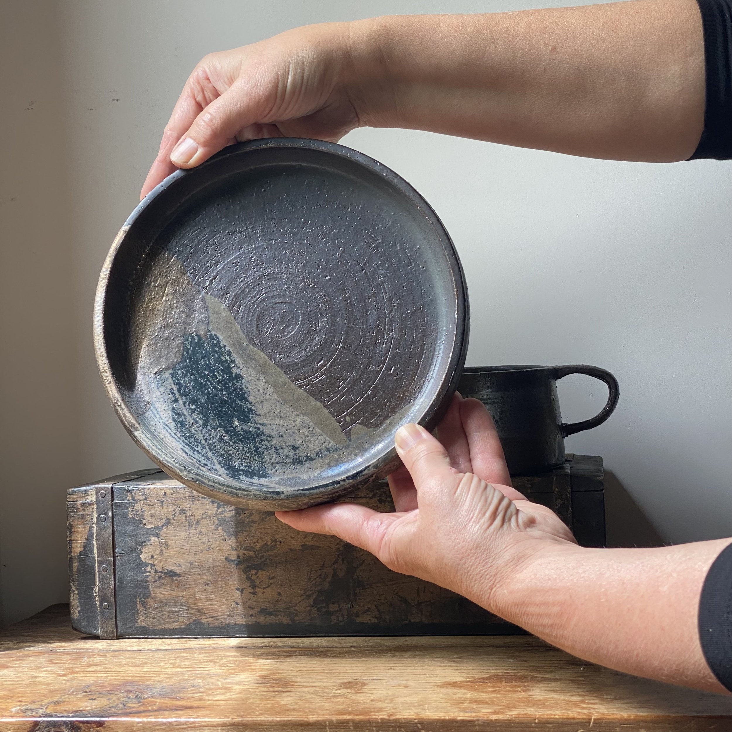 Unearthed Dusk ceramic plate