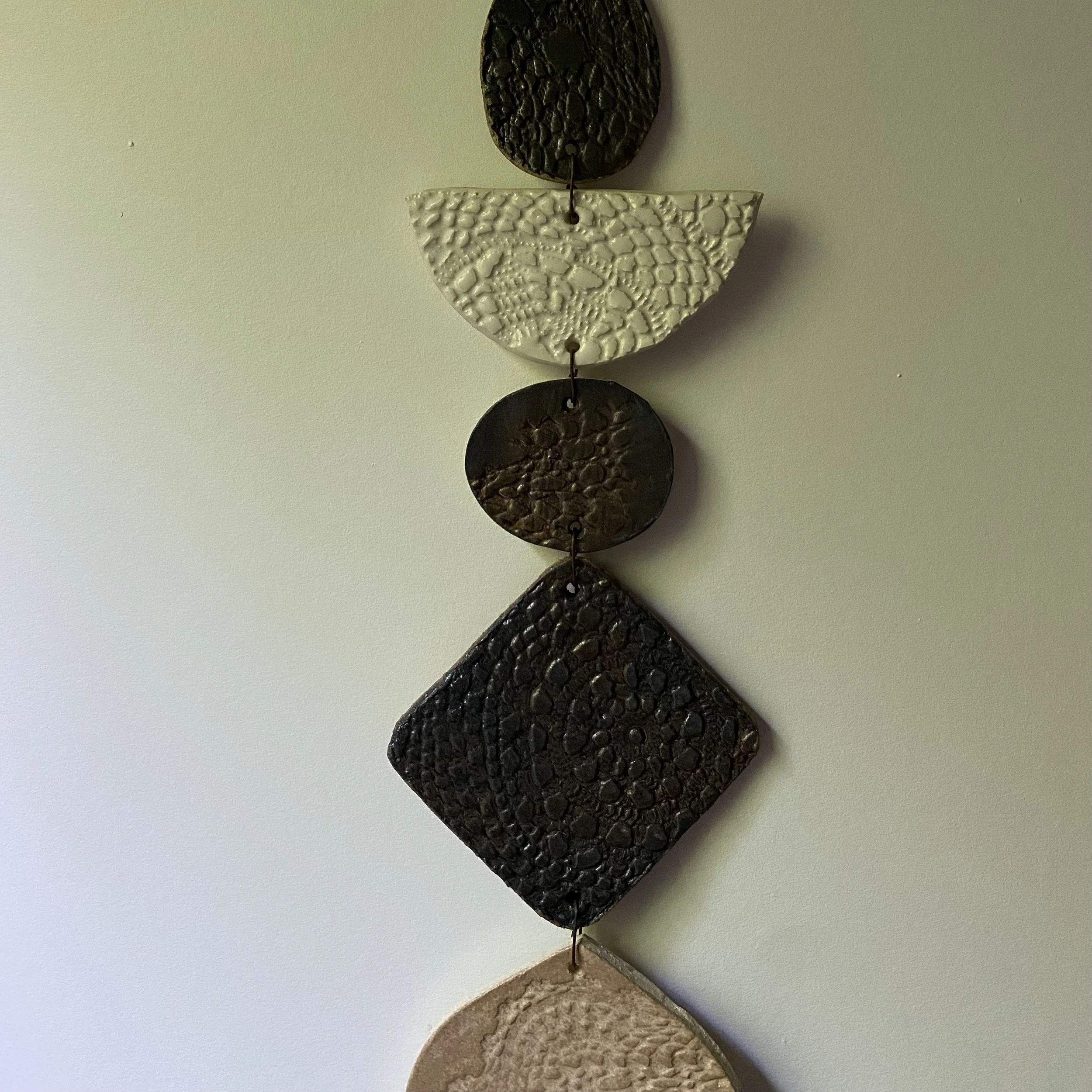 Unearthed Large Flora Wall Hanging - Earthy Bronze Glaze