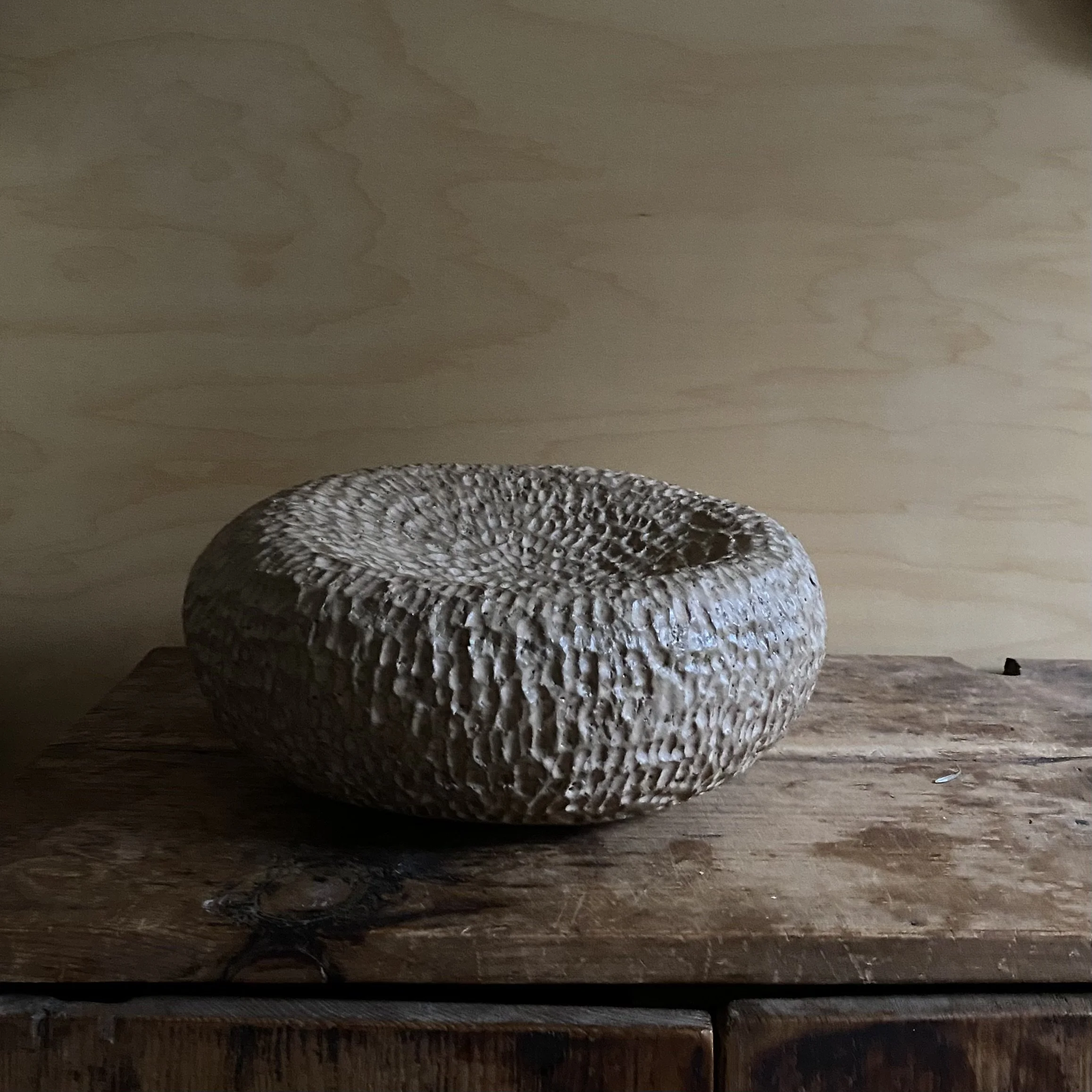 Ochre Shadow Vessel handmade ceramic shape
