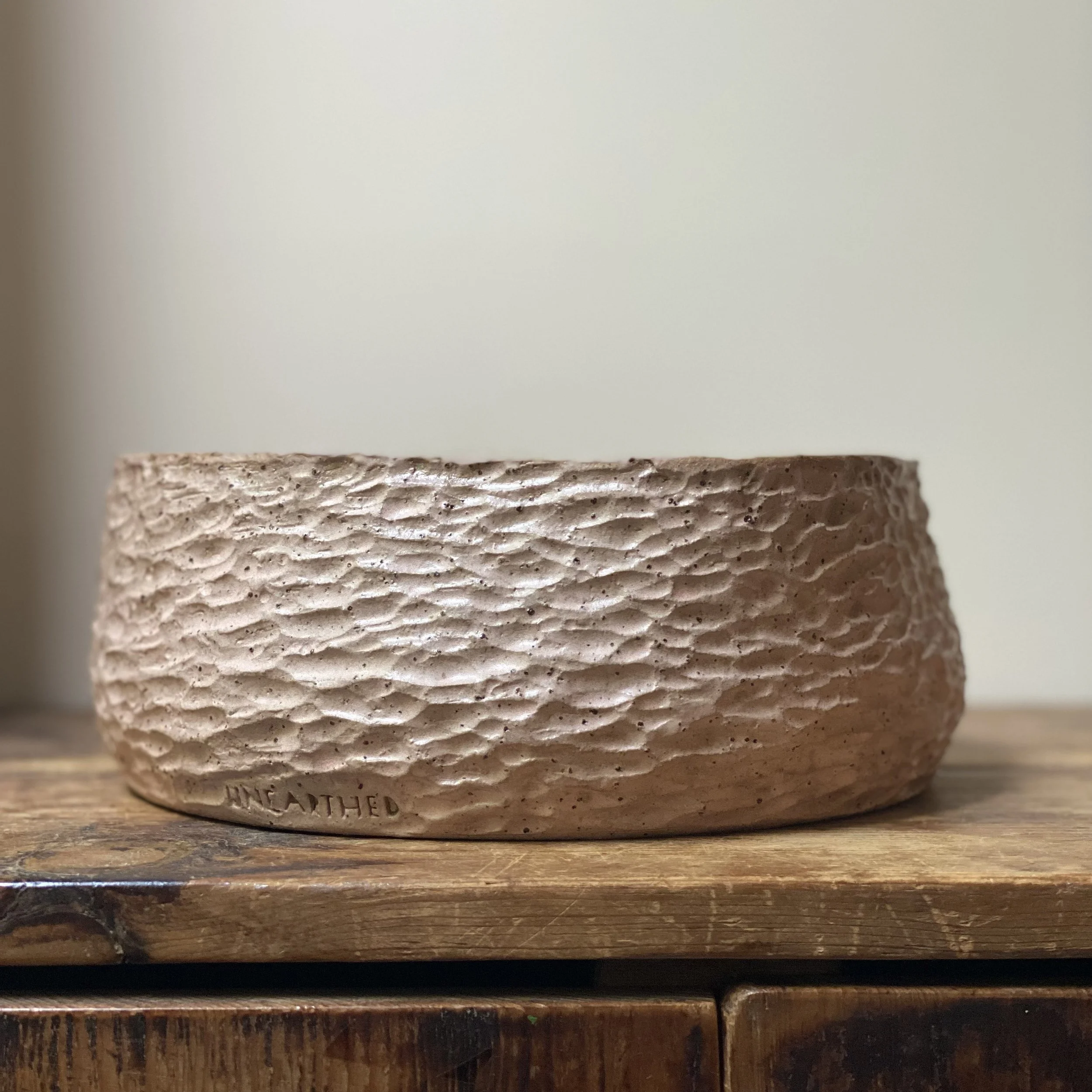 Handmade ceramic Unearthed Blush Bowl