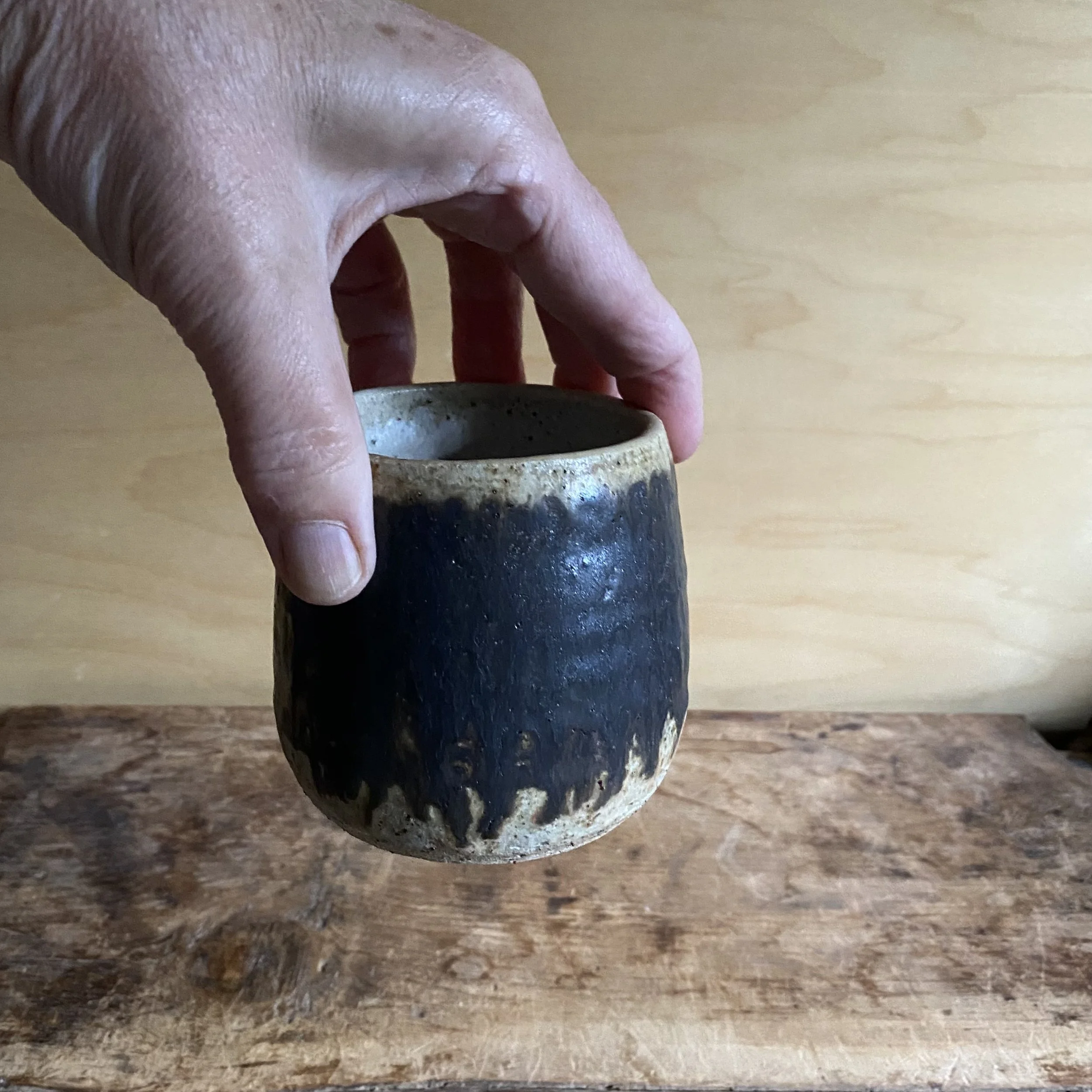 Handmade ceramic Unearthed Swirl tumbler