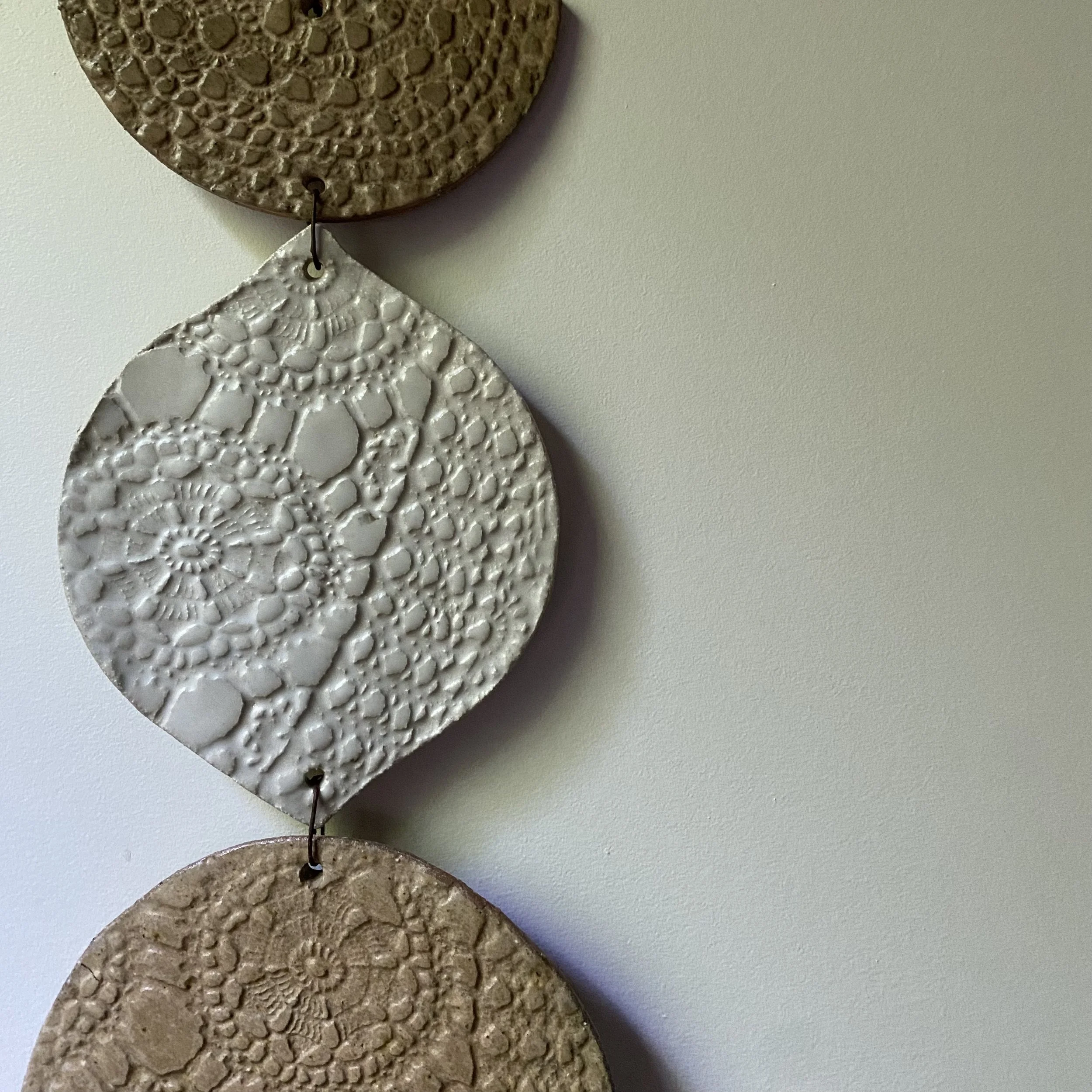 Unearthed Medium Flora Wall Hanging - Natural tones